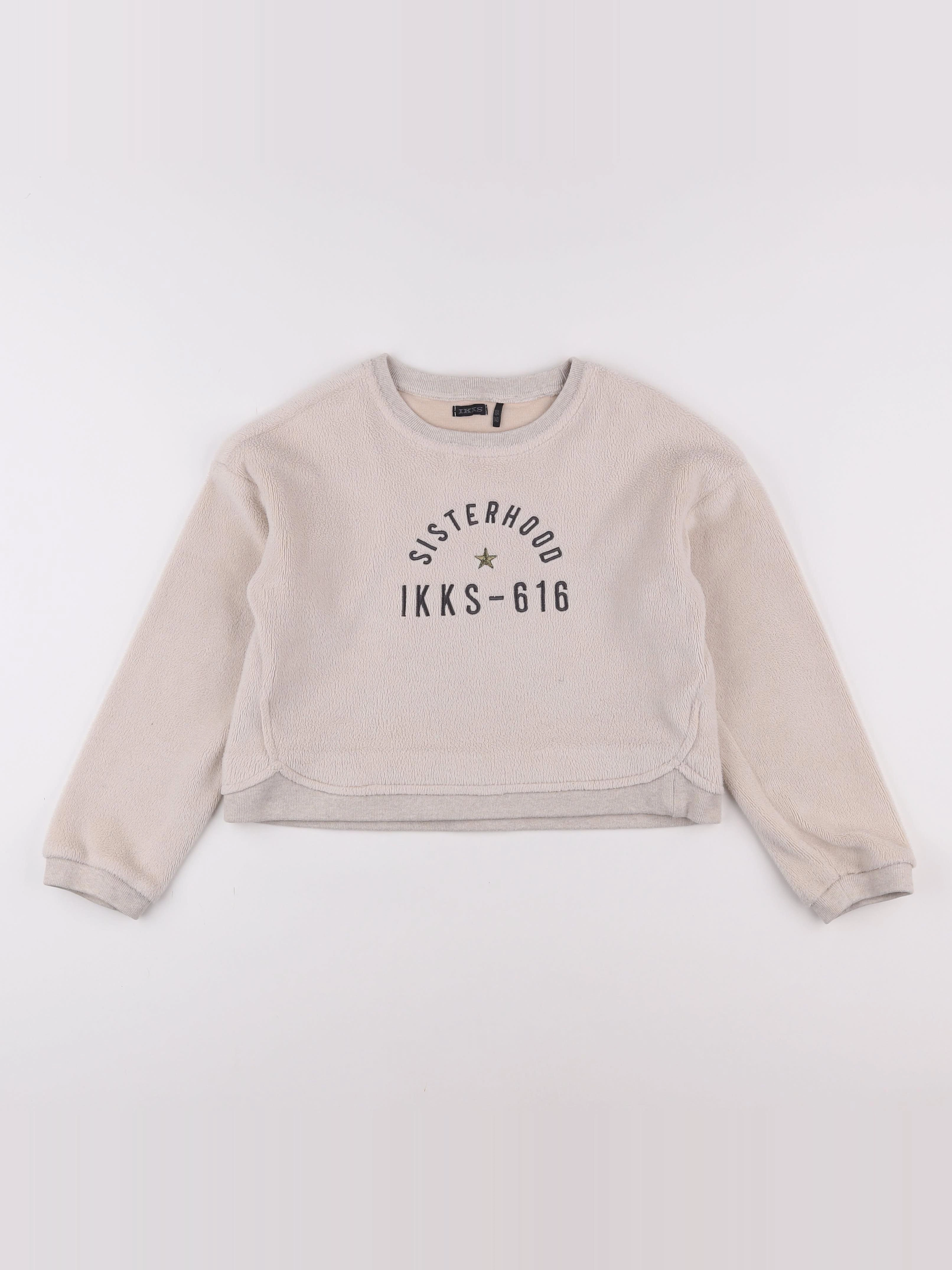IKKS - sweat beige - 10 ans