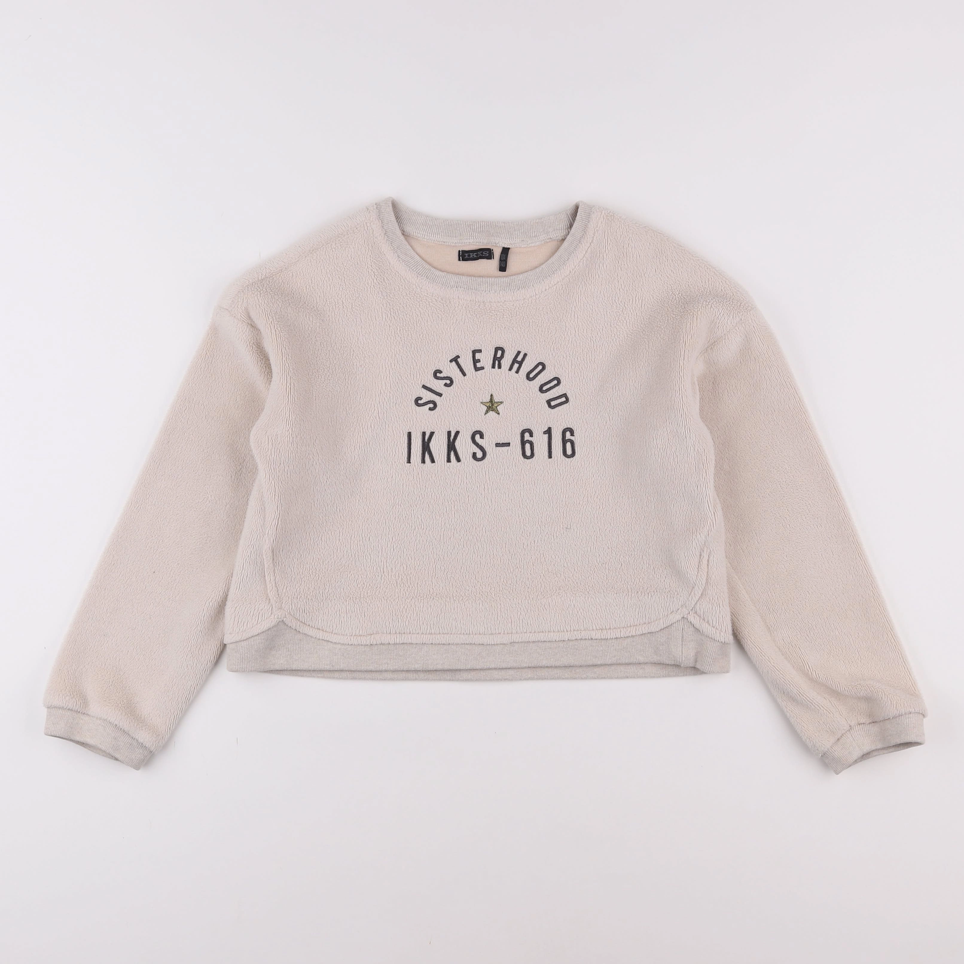 IKKS - sweat beige - 10 ans