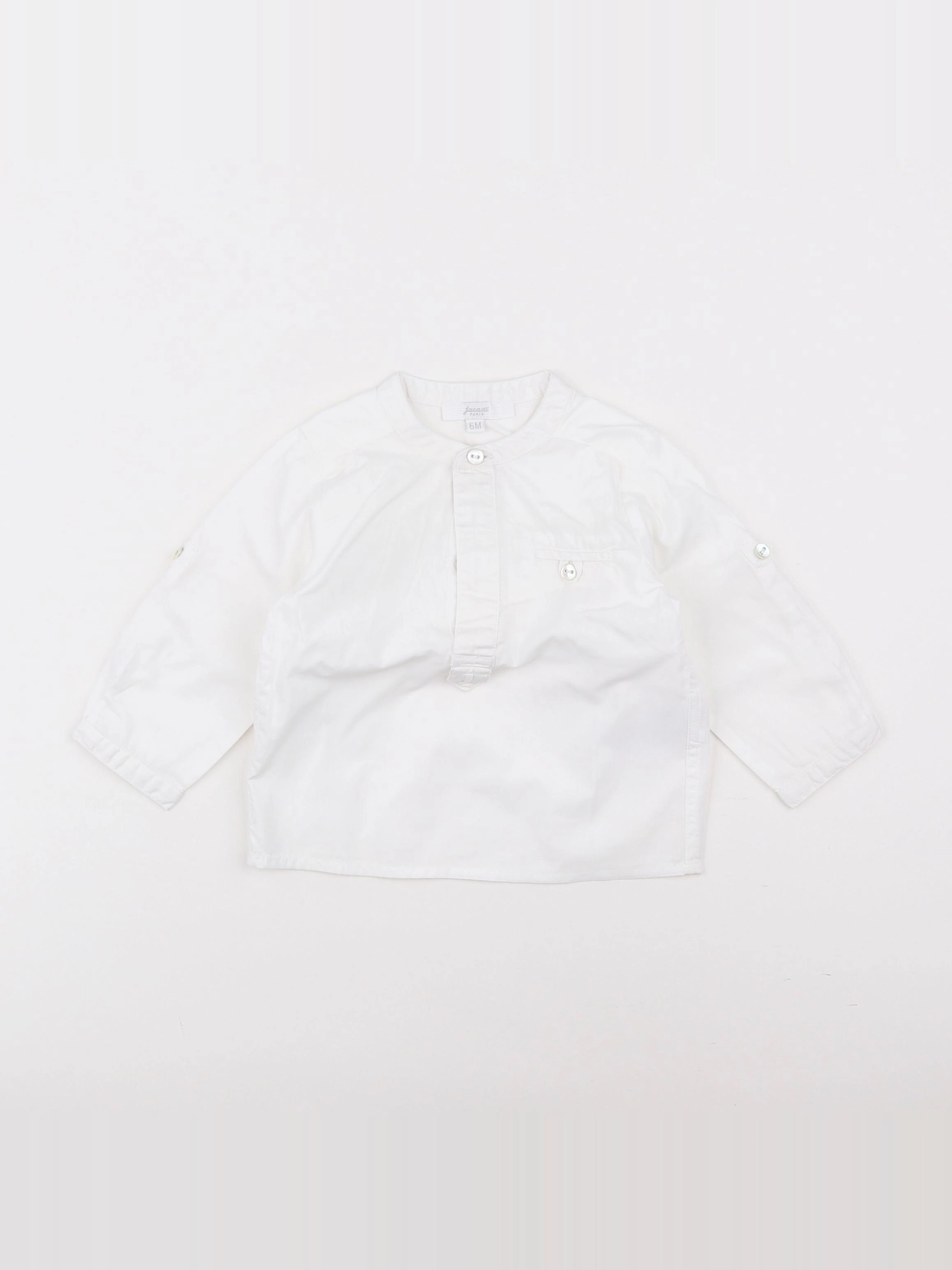 Jacadi - chemise blanc - 6 mois