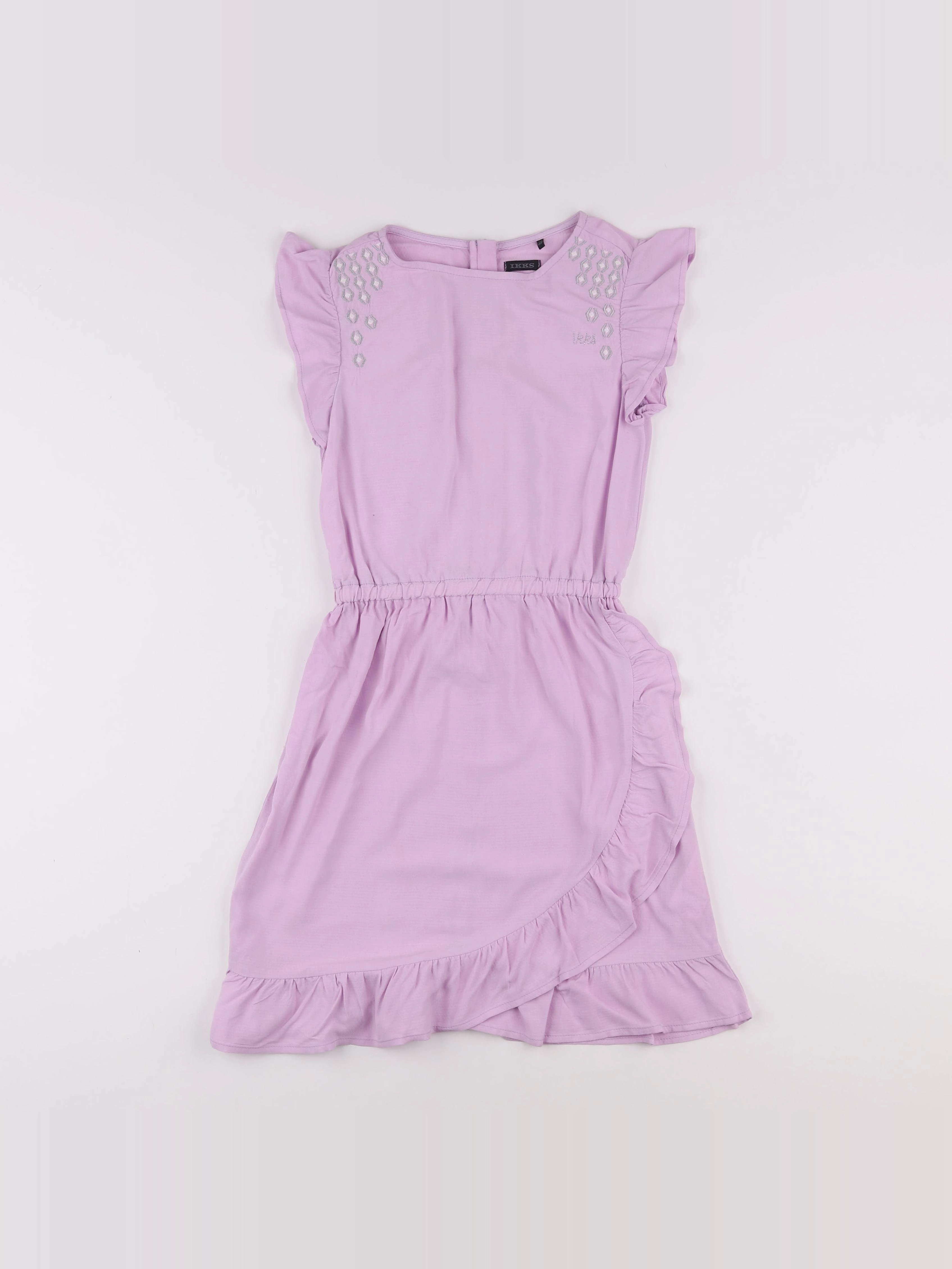 IKKS - robe violet - 10 ans