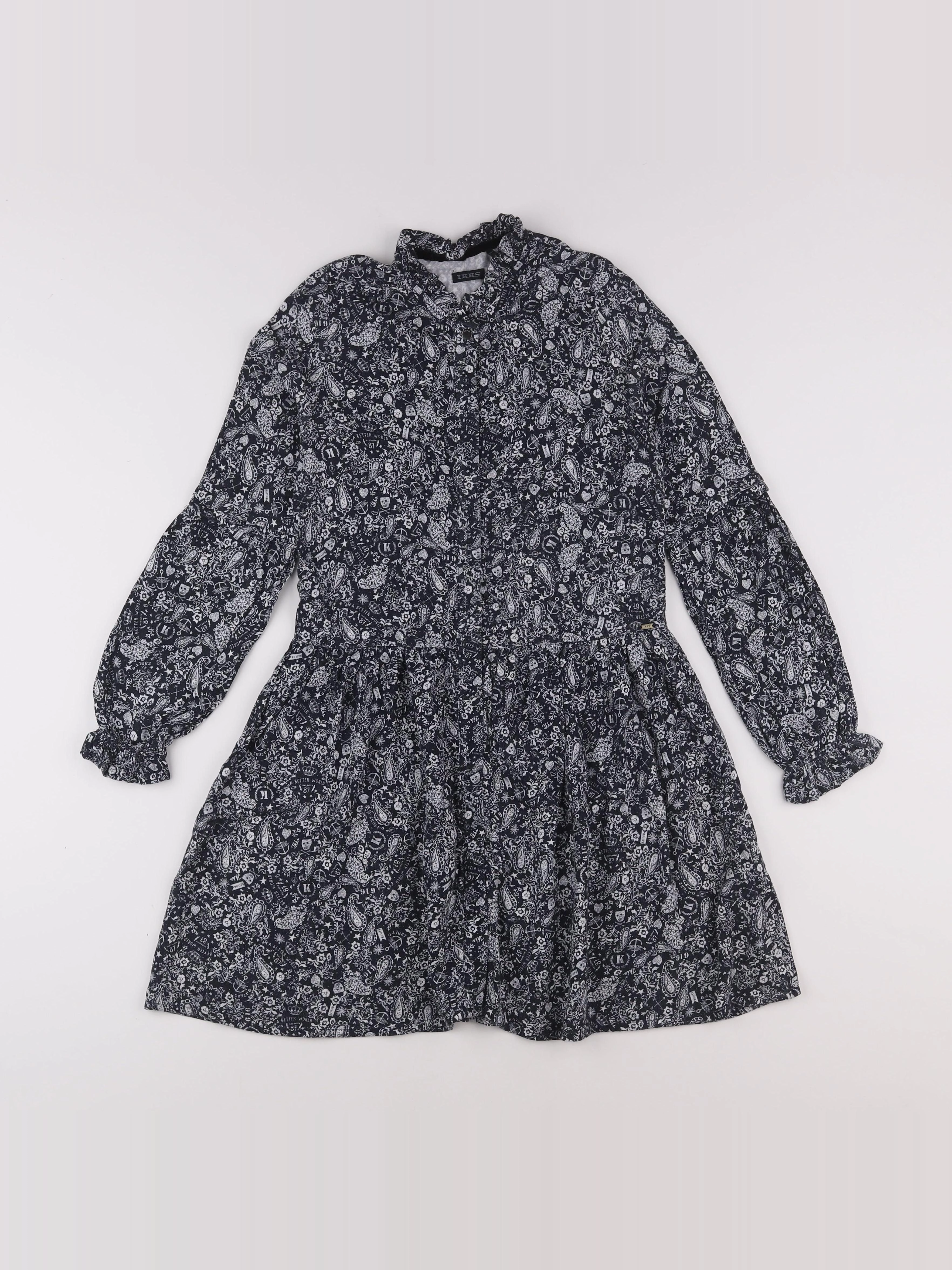 IKKS - robe noir - 10 ans