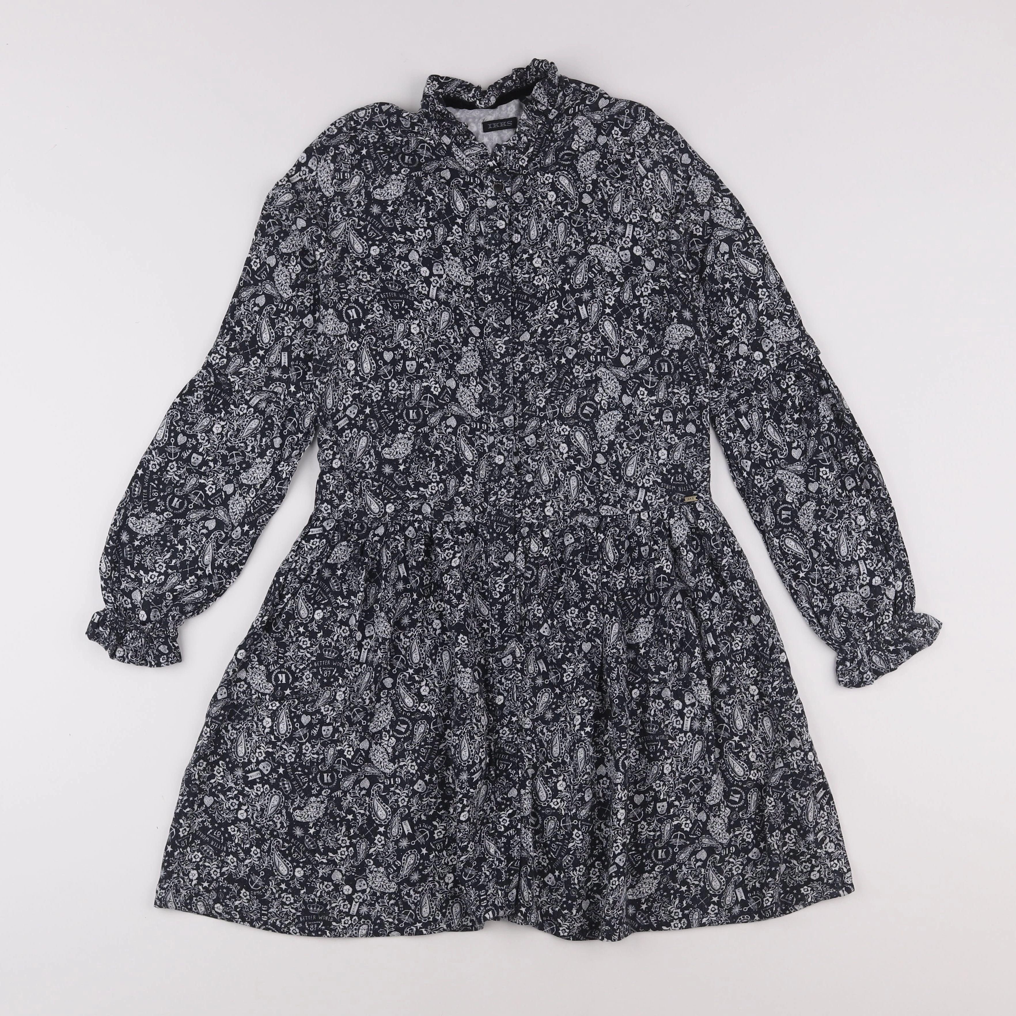 IKKS - robe noir - 10 ans