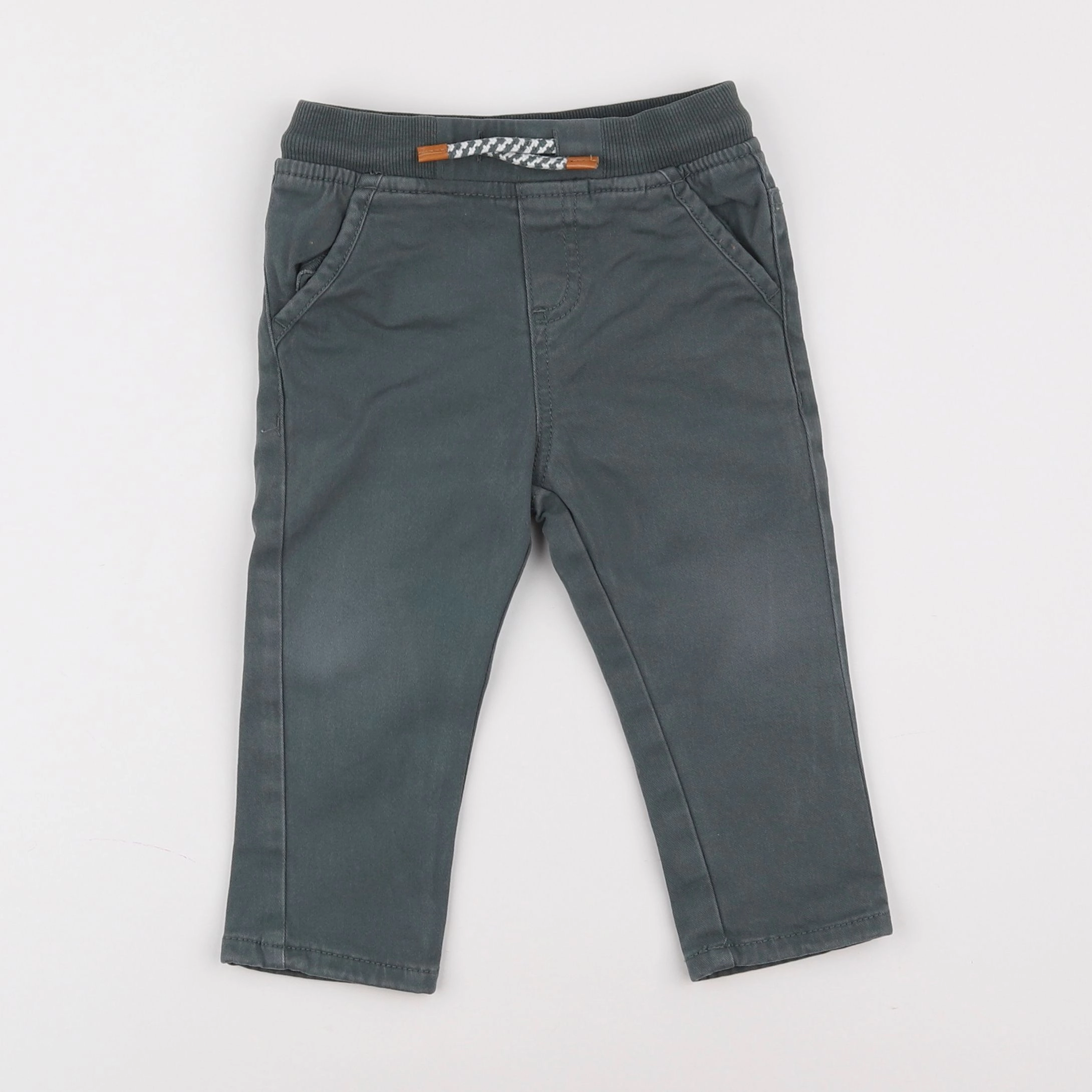 Vertbaudet - pantalon vert - 18 mois