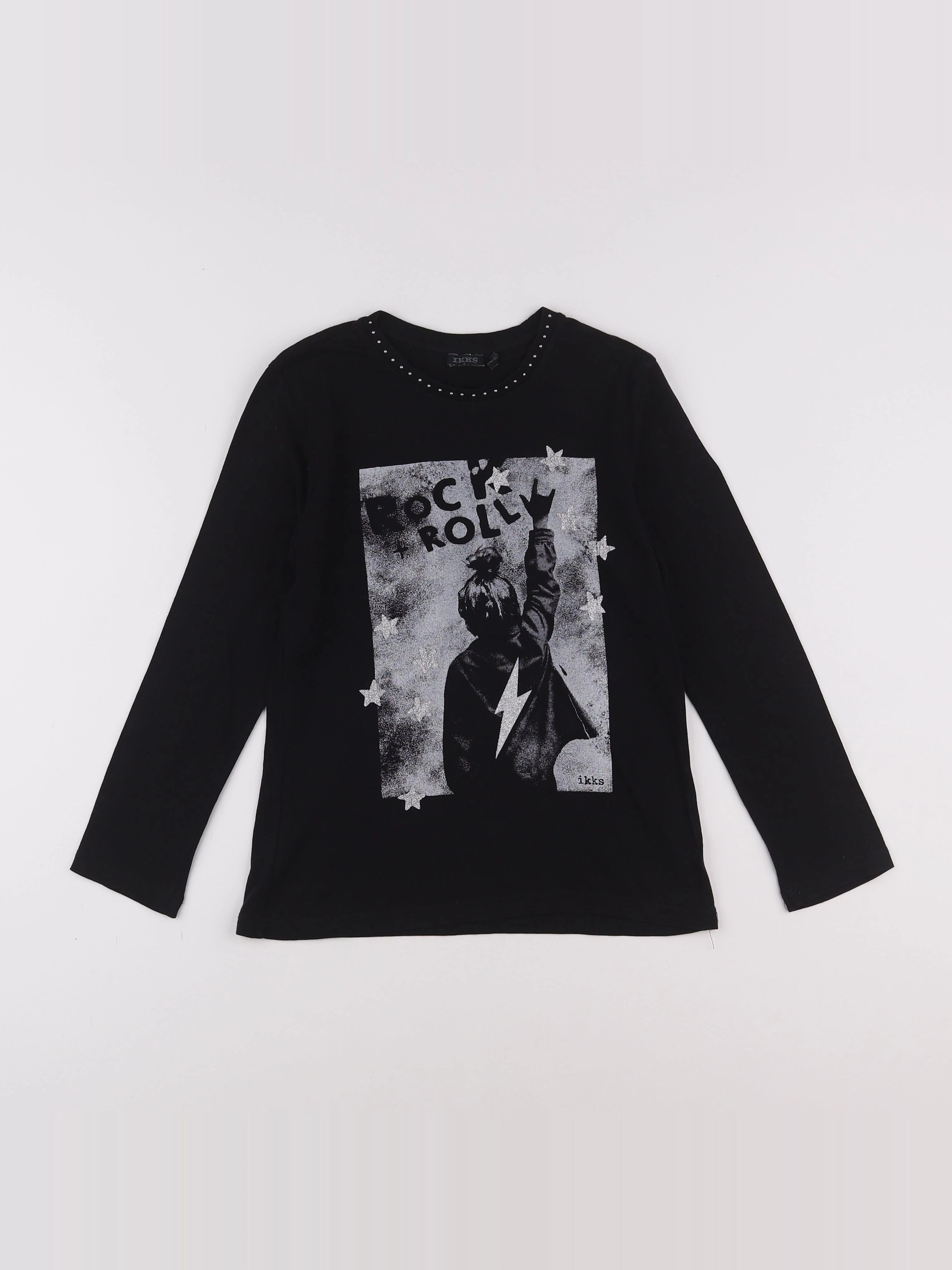 IKKS - tee-shirt noir - 10 ans