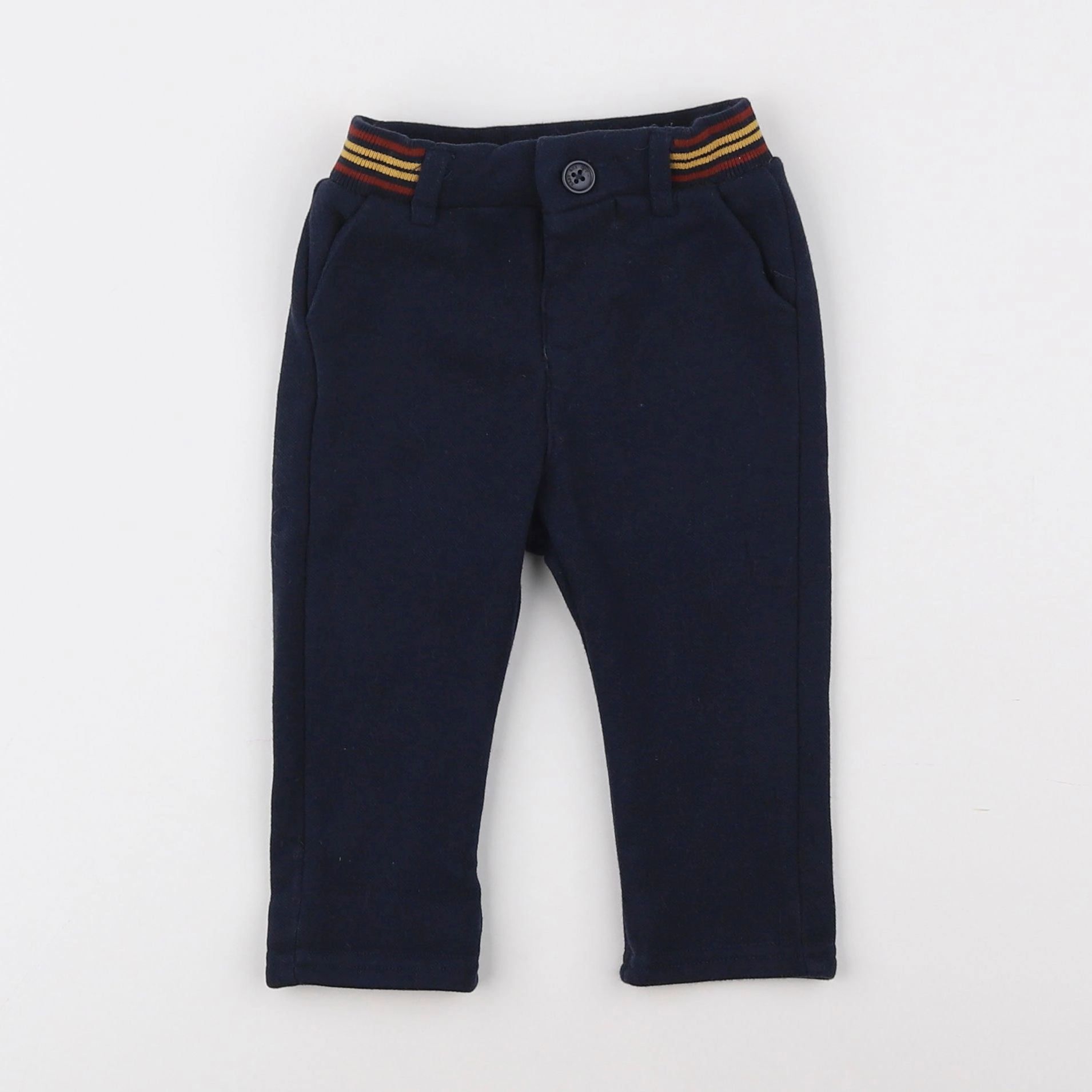 Tape à l'oeil - pantalon doublé bleu - 6 mois
