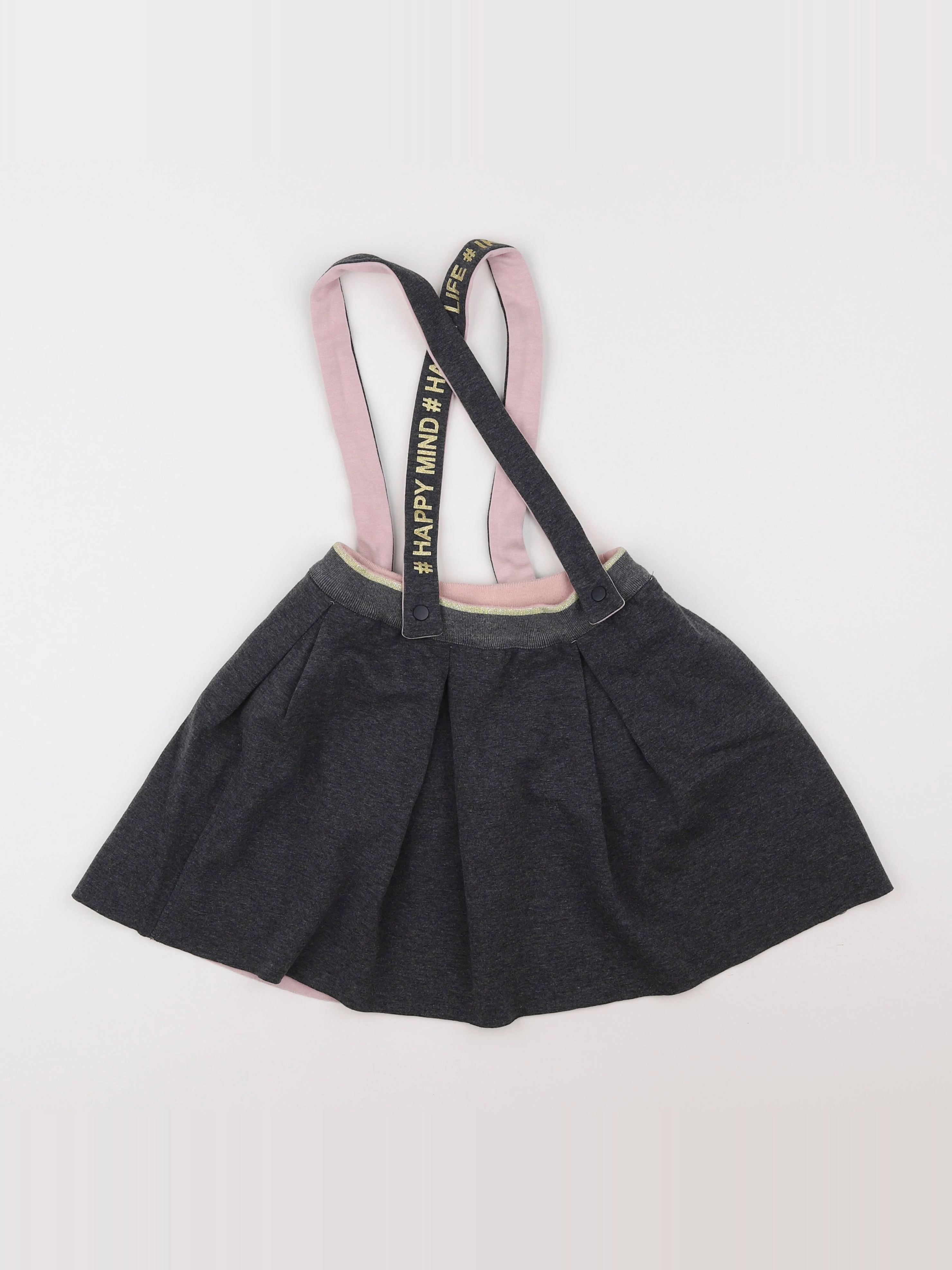 IKKS - jupe réversible gris - 8 ans