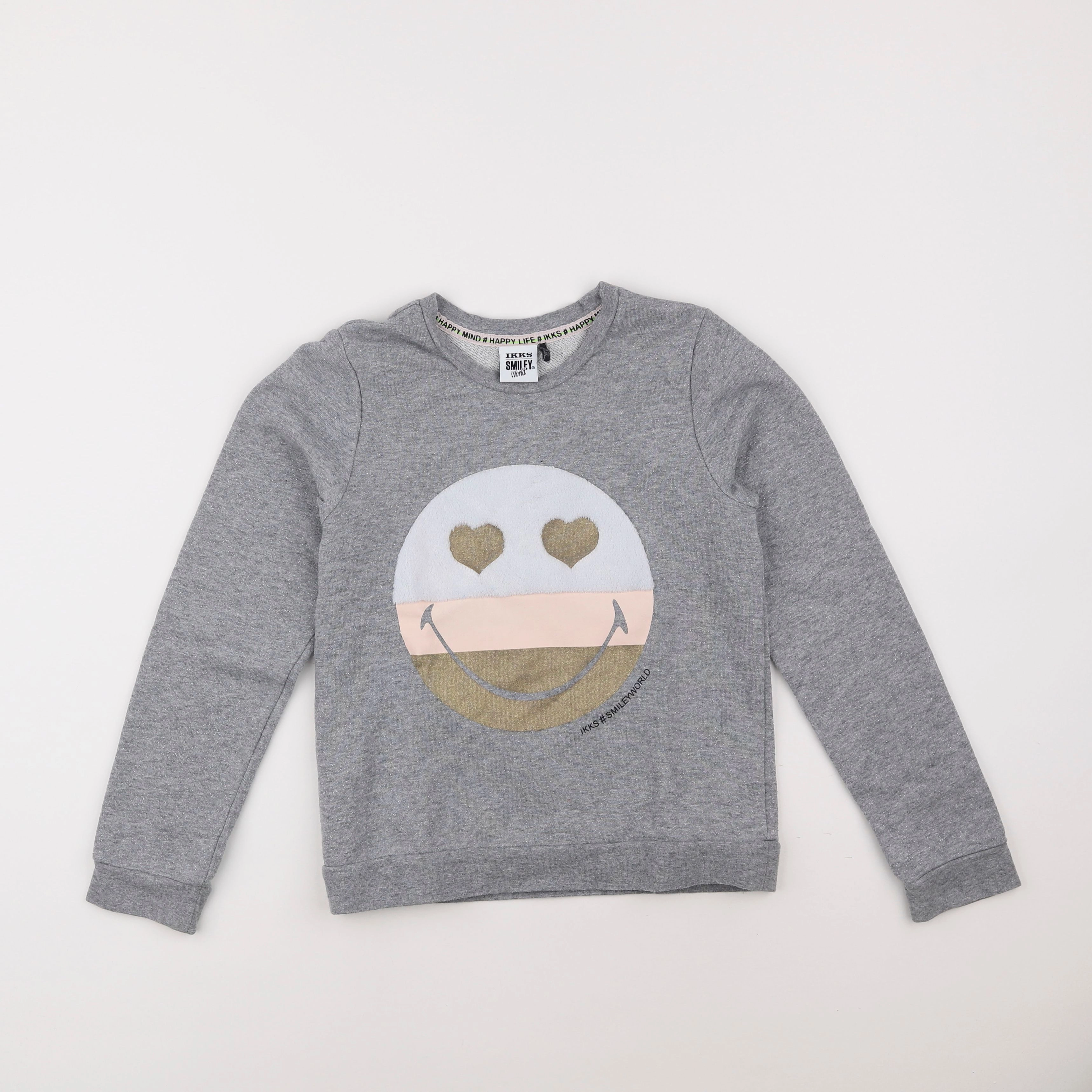 IKKS - sweat gris - 10 ans