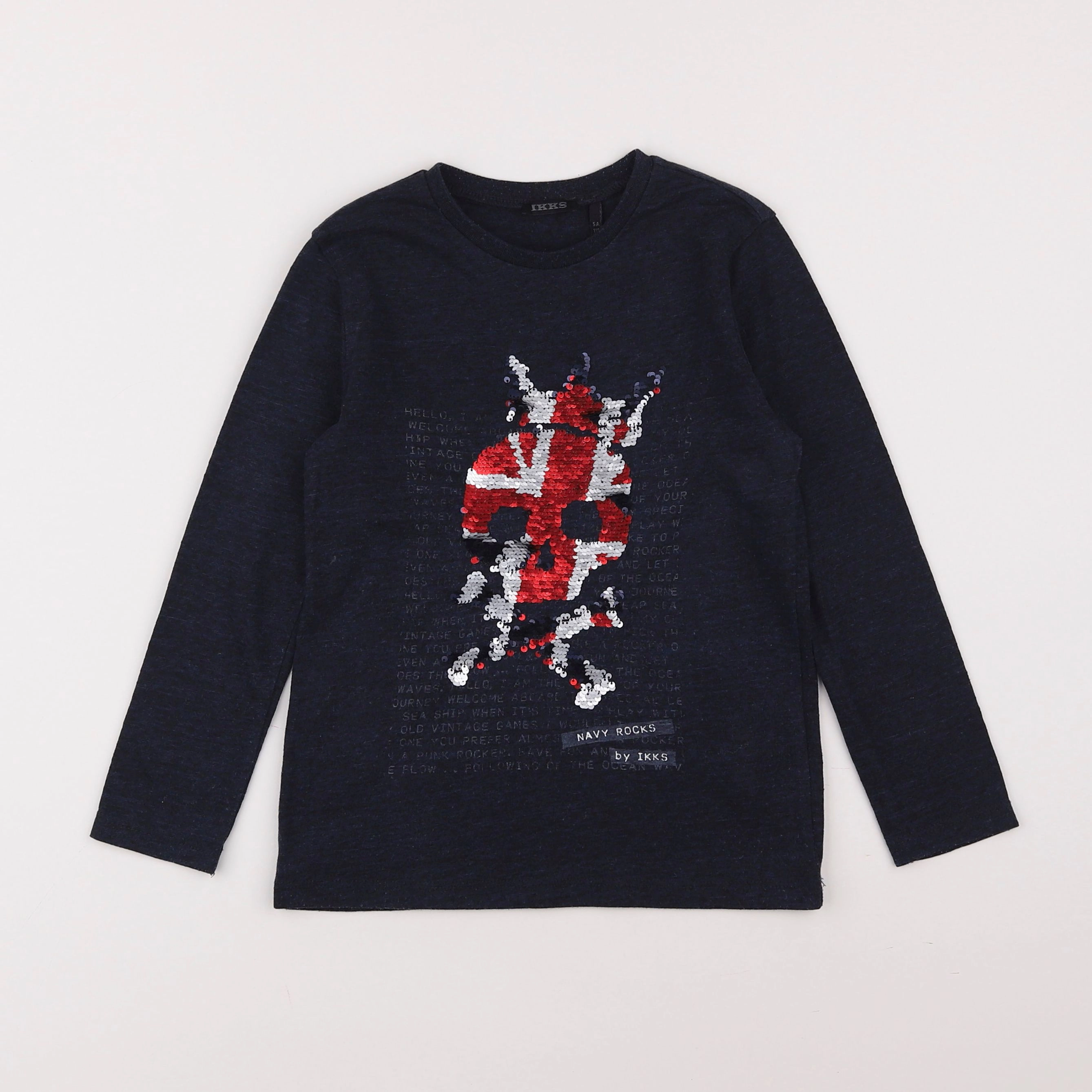 IKKS - tee-shirt bleu - 5 ans