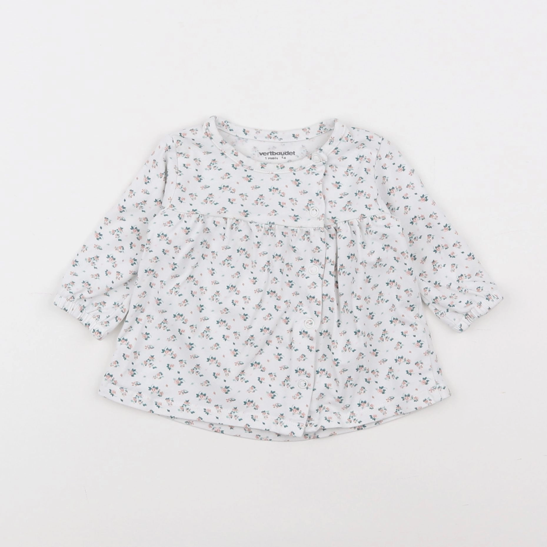 Vertbaudet - robe blanc - 1 mois