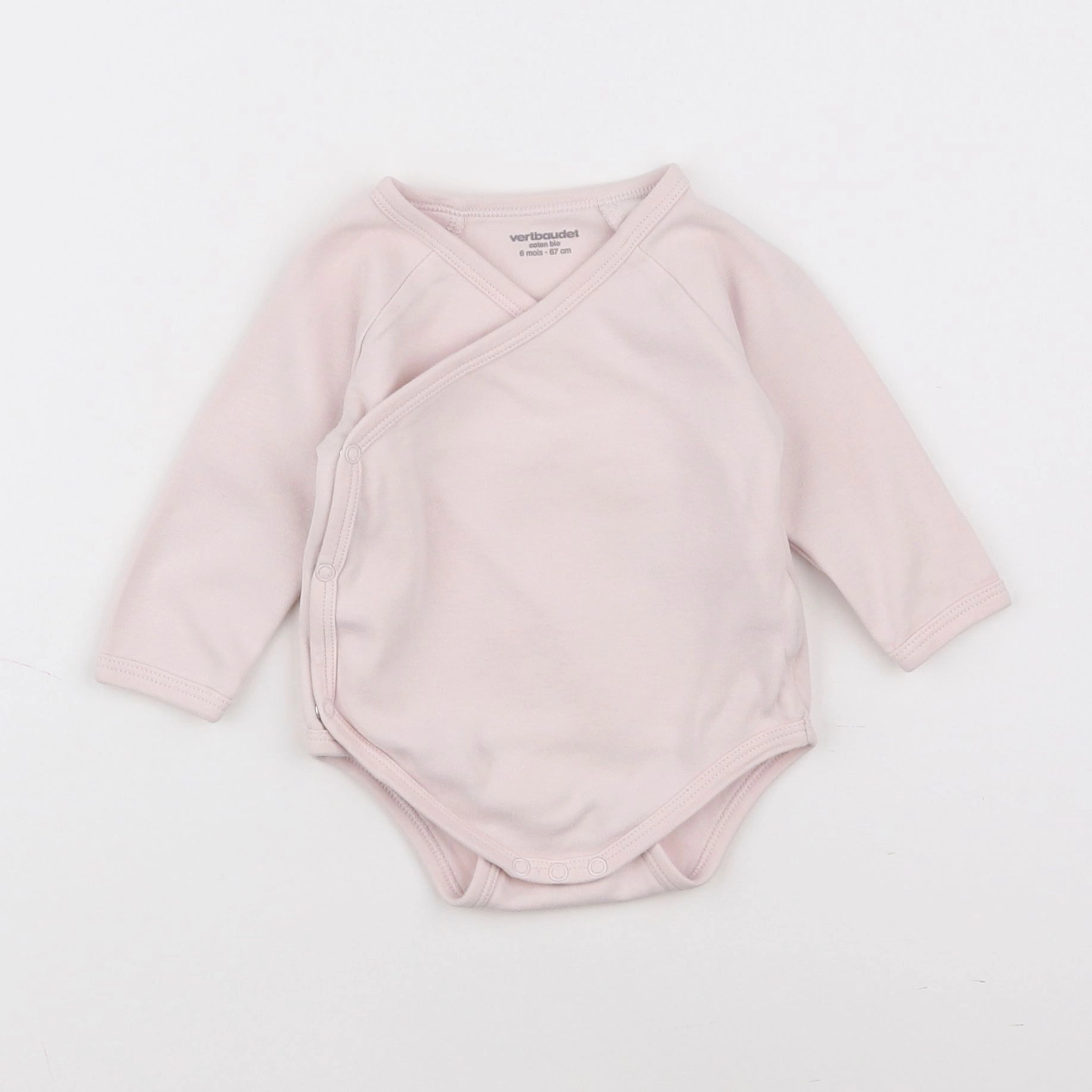 Vertbaudet - body rose - 6 mois