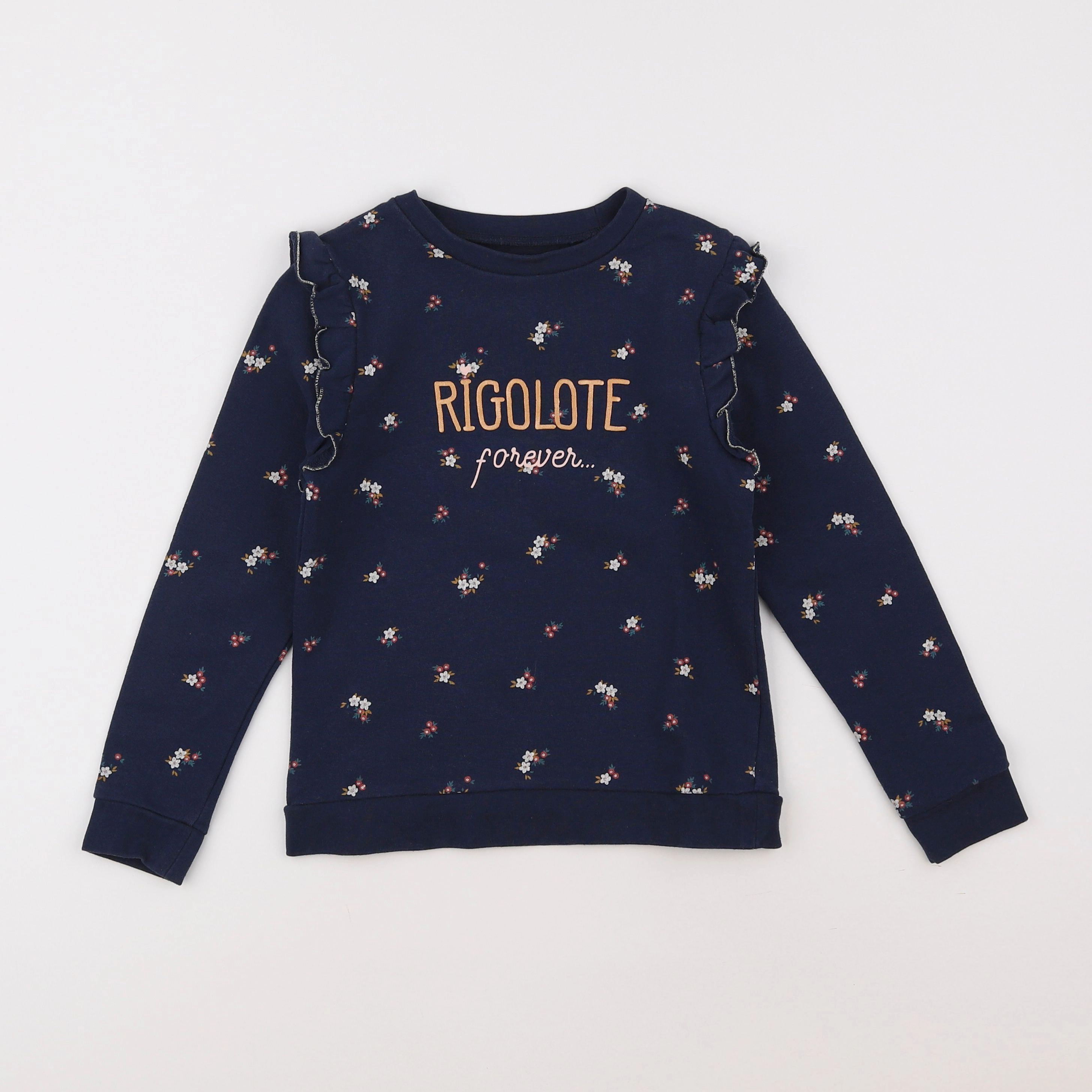 Vertbaudet - sweat bleu - 8 ans
