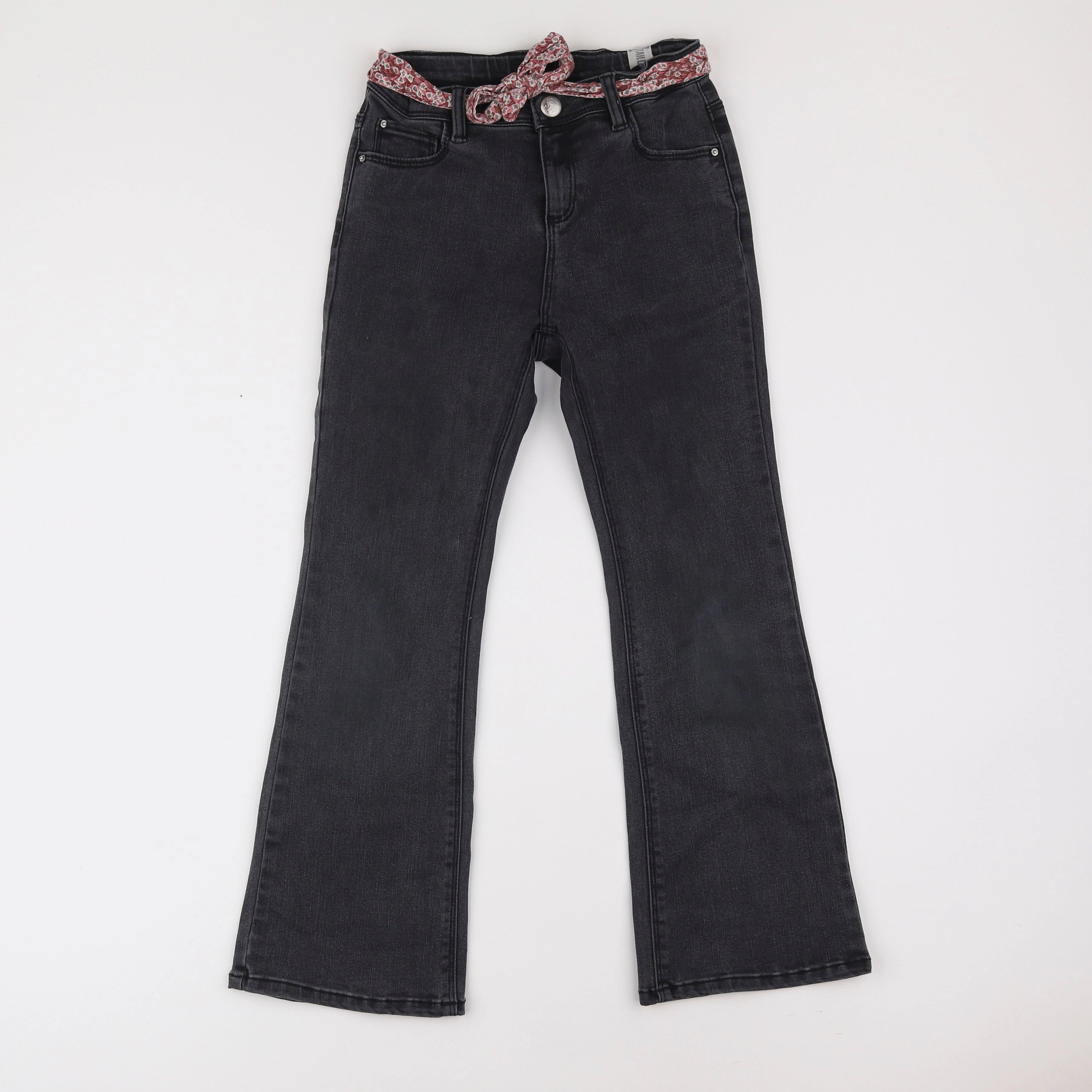 IKKS - jean gris, noir - 10 ans