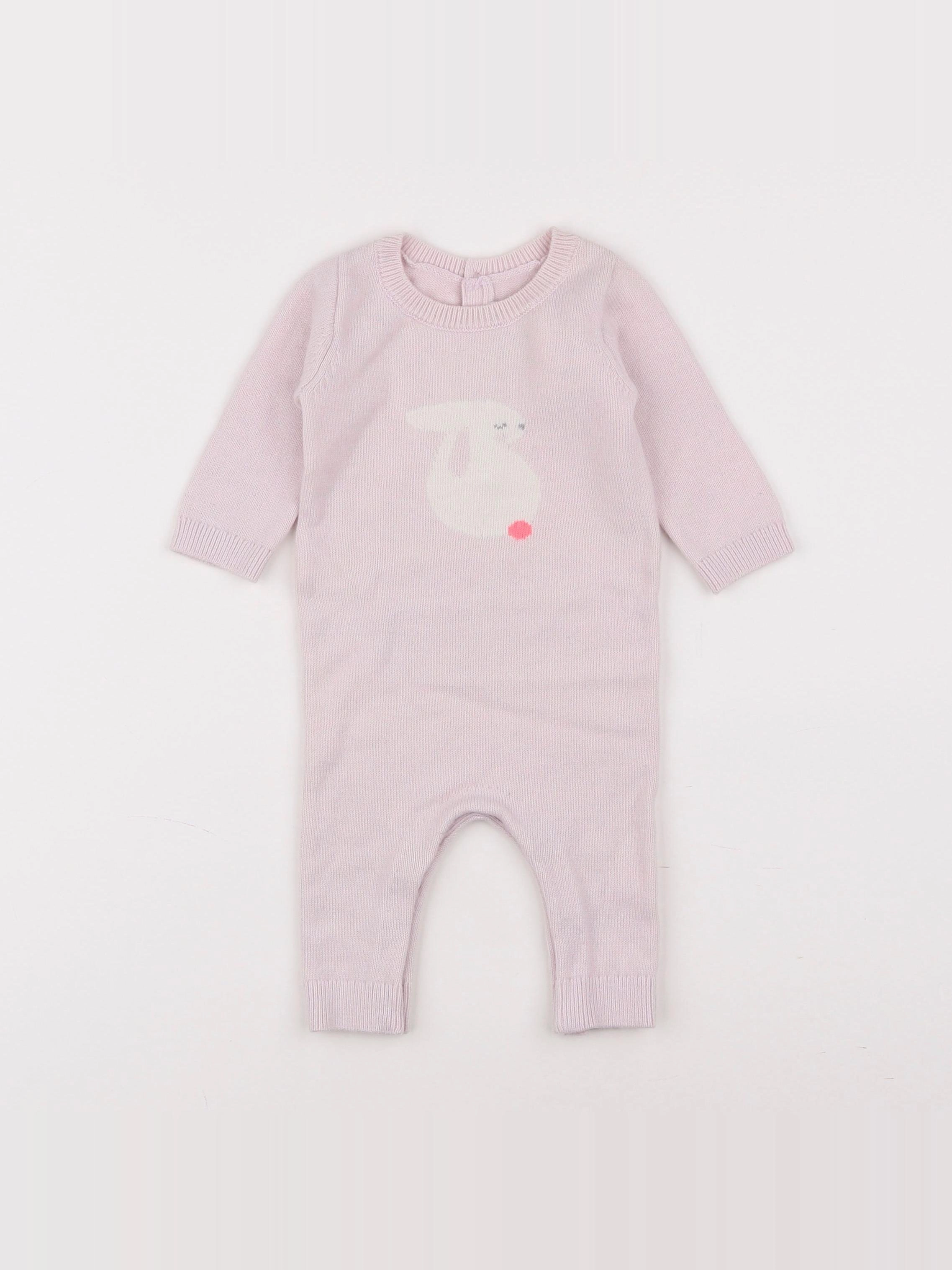 Jacadi - combinaison rose - 3 mois