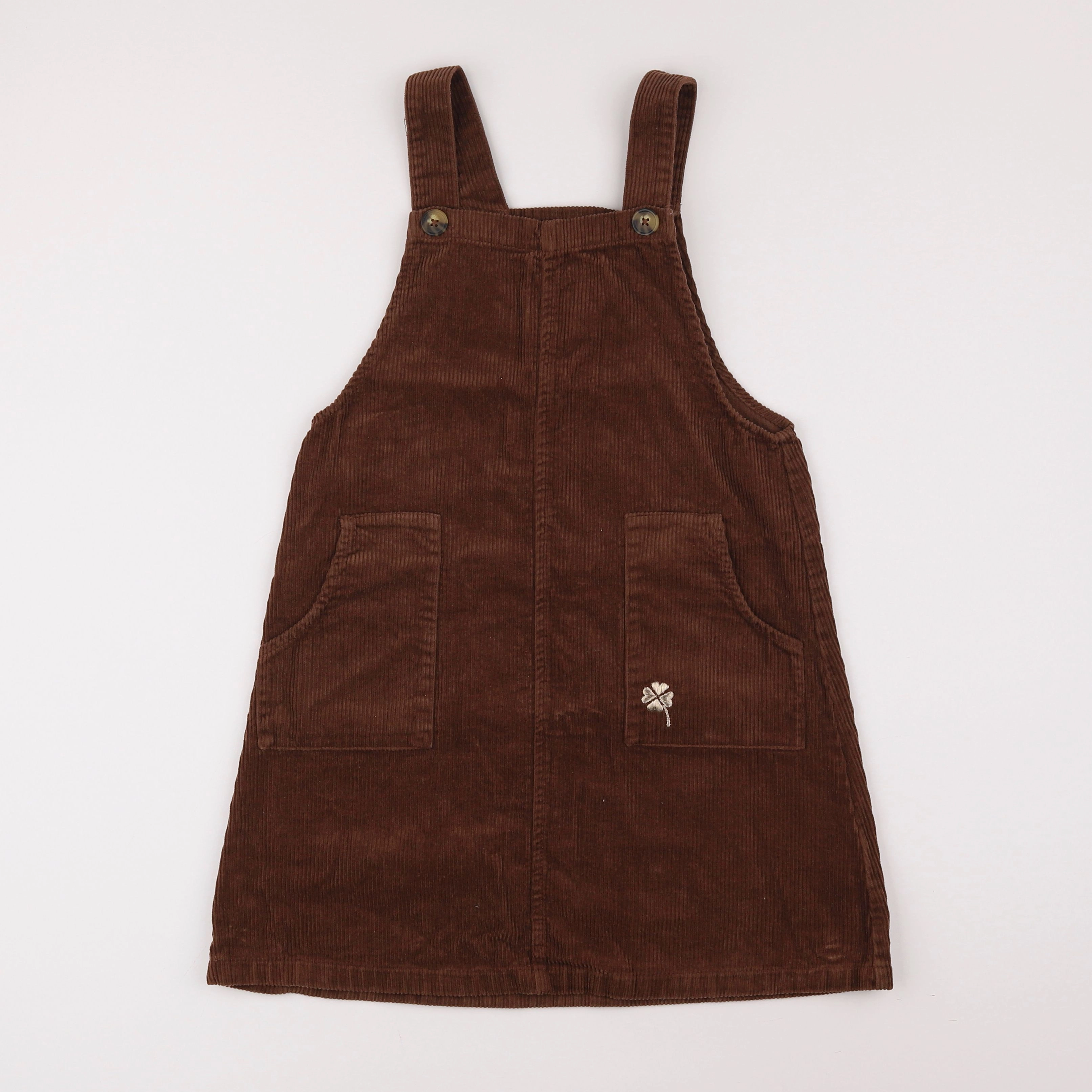 Vertbaudet - robe marron, or - 10 ans