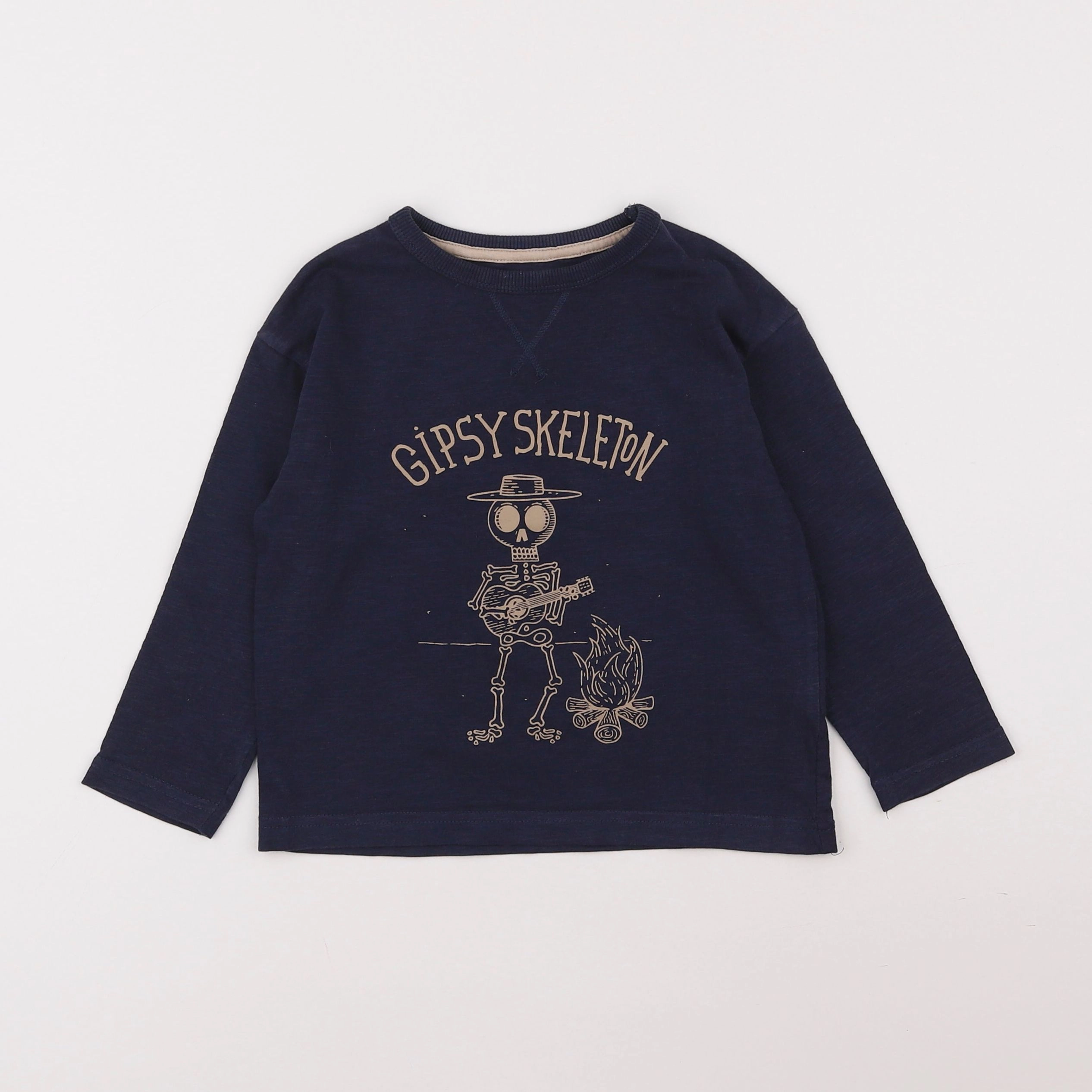 Vertbaudet - tee-shirt bleu - 4 ans