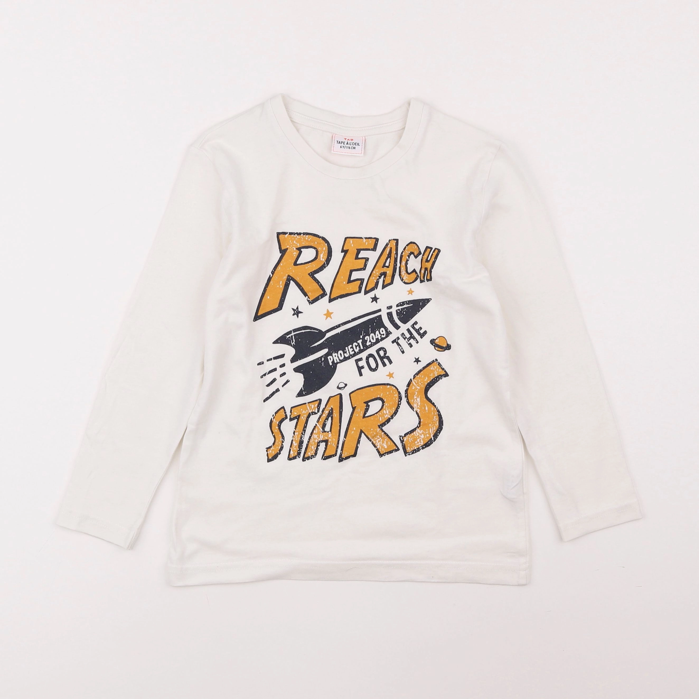 Tape à l'oeil - tee-shirt blanc - 6 ans