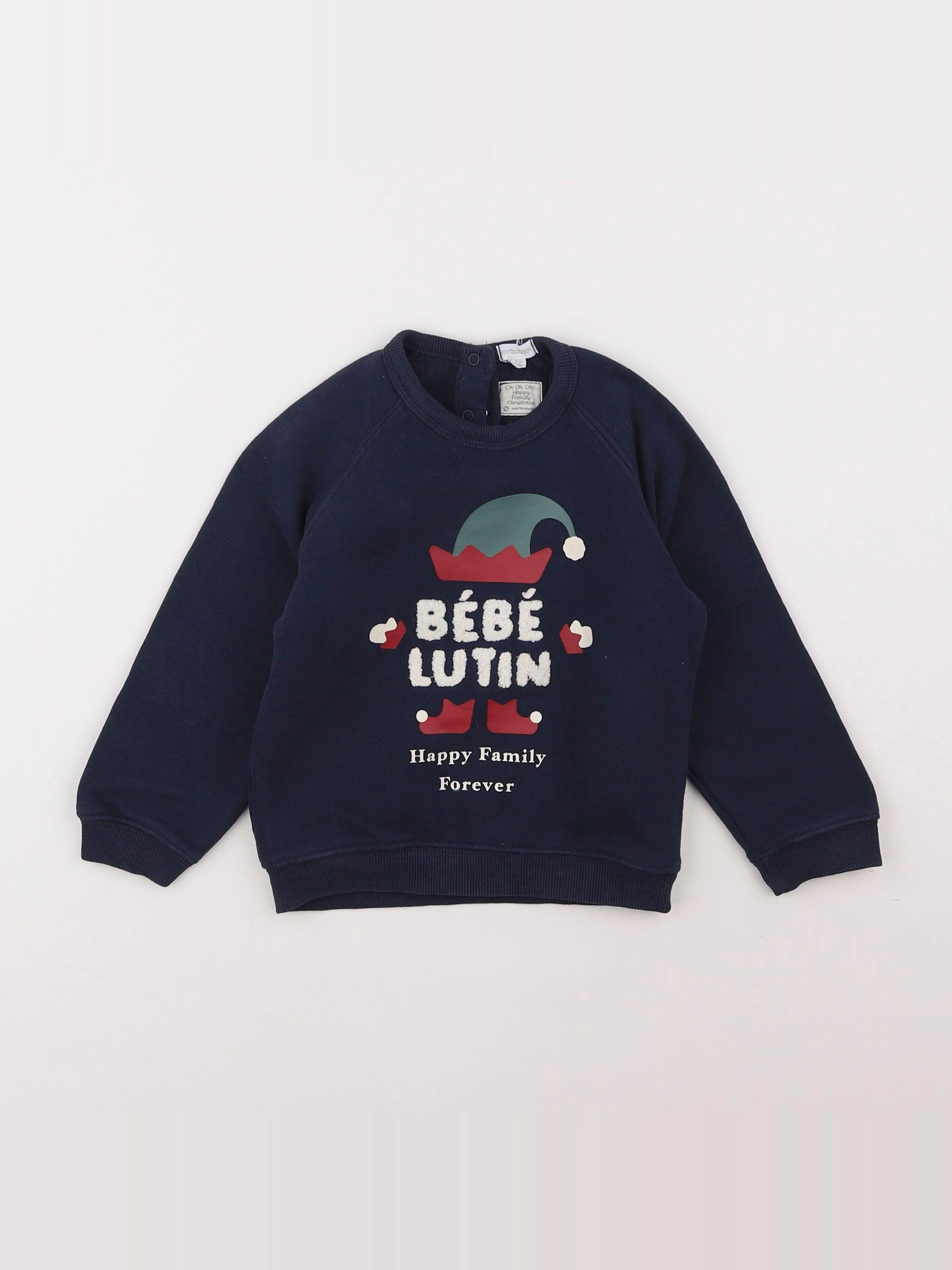 Vertbaudet - sweat bleu - 3 ans