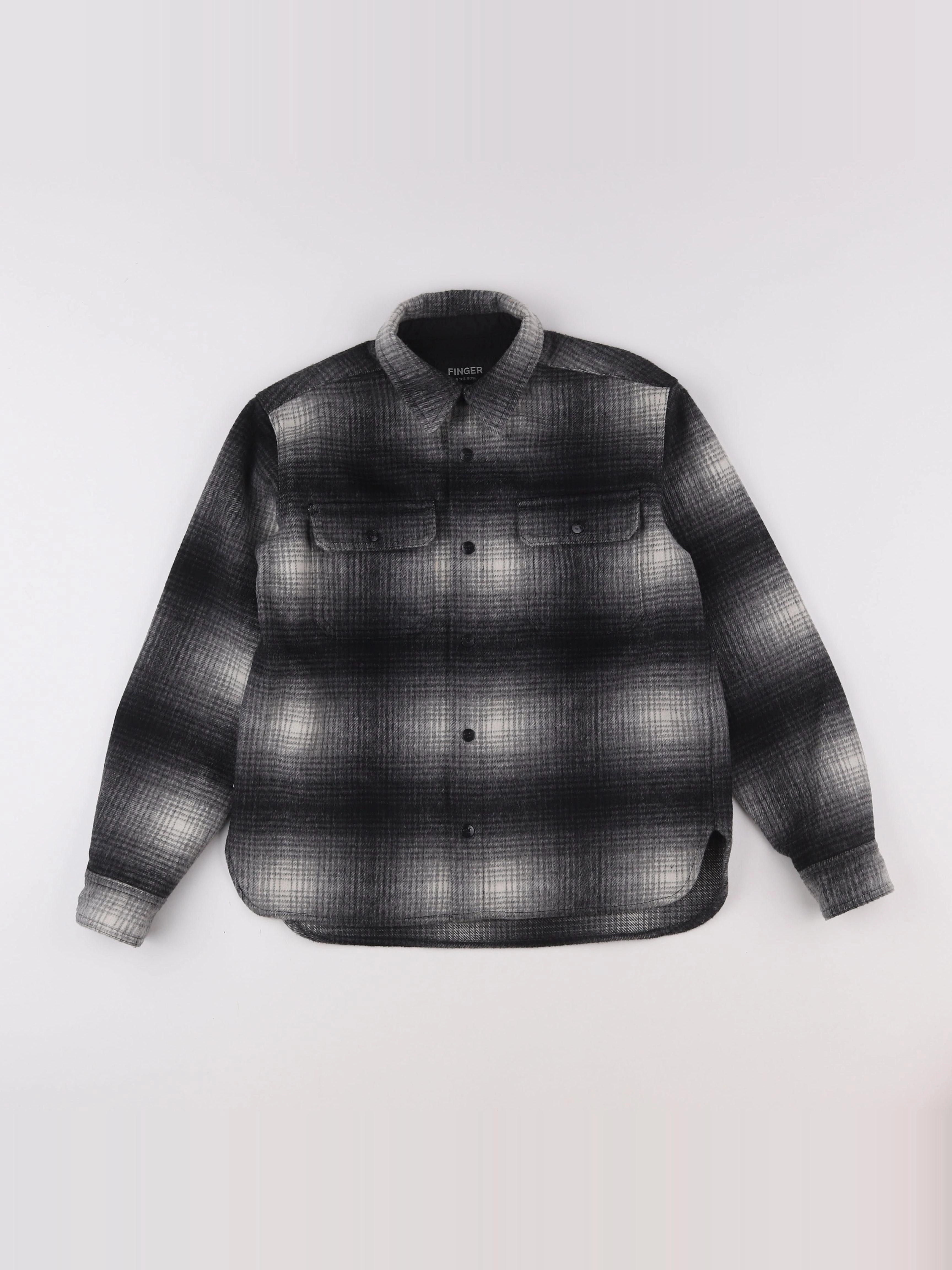 Finger in the nose - chemise gris - 10/11 ans