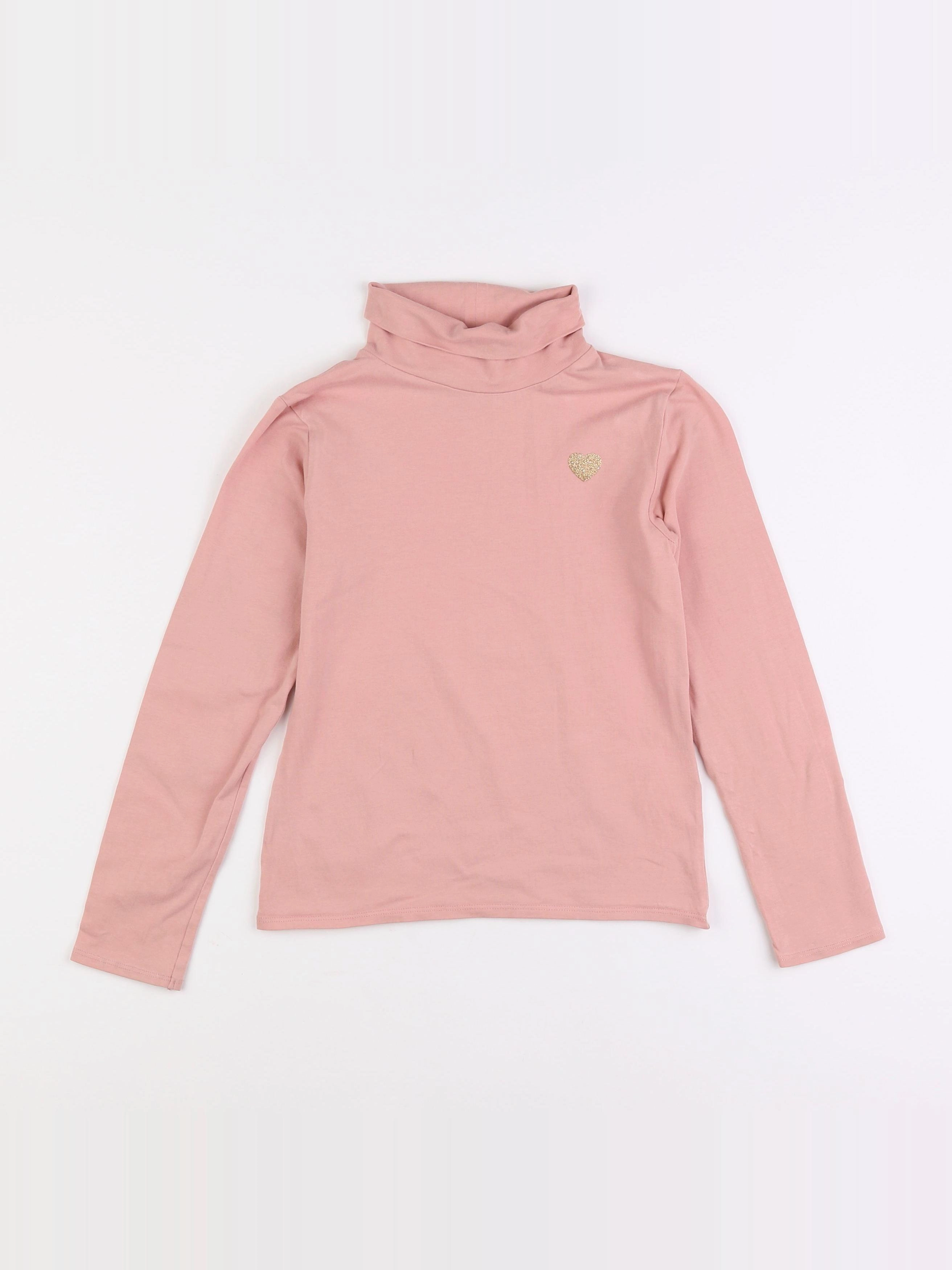 Vertbaudet - sous-pull rose - 8 ans