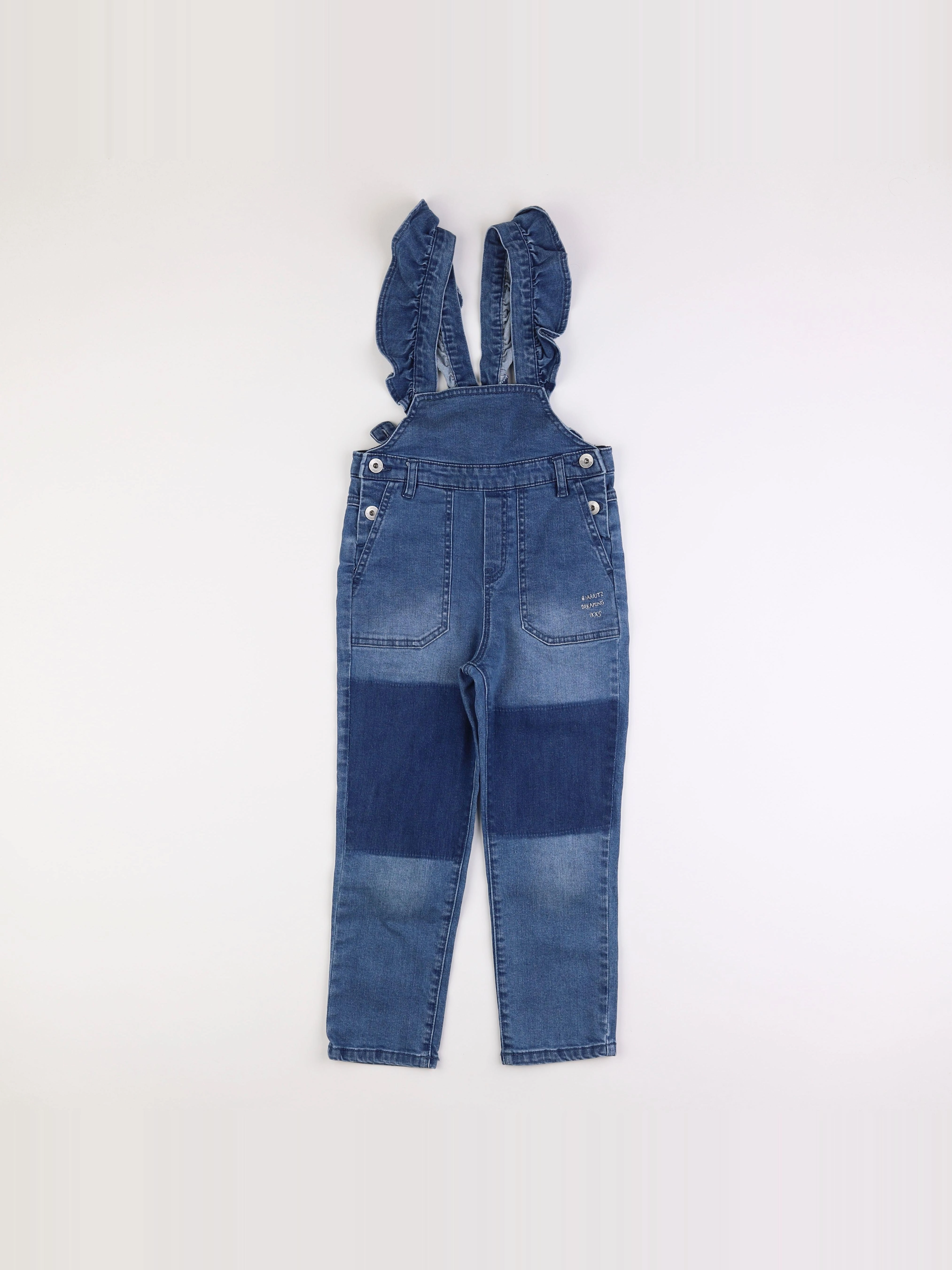 IKKS - salopette bleu - 8 ans