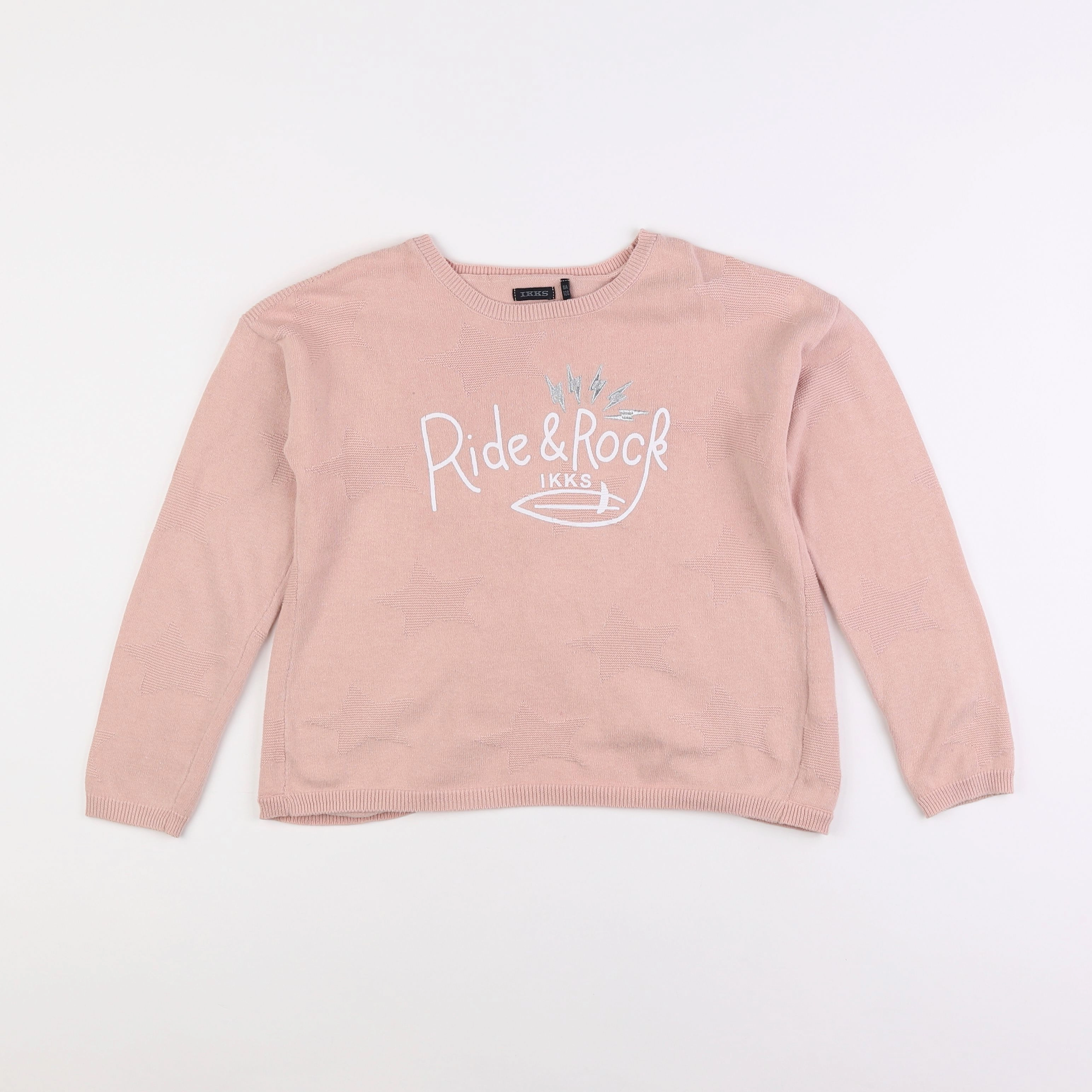 IKKS - pull rose - 8 ans