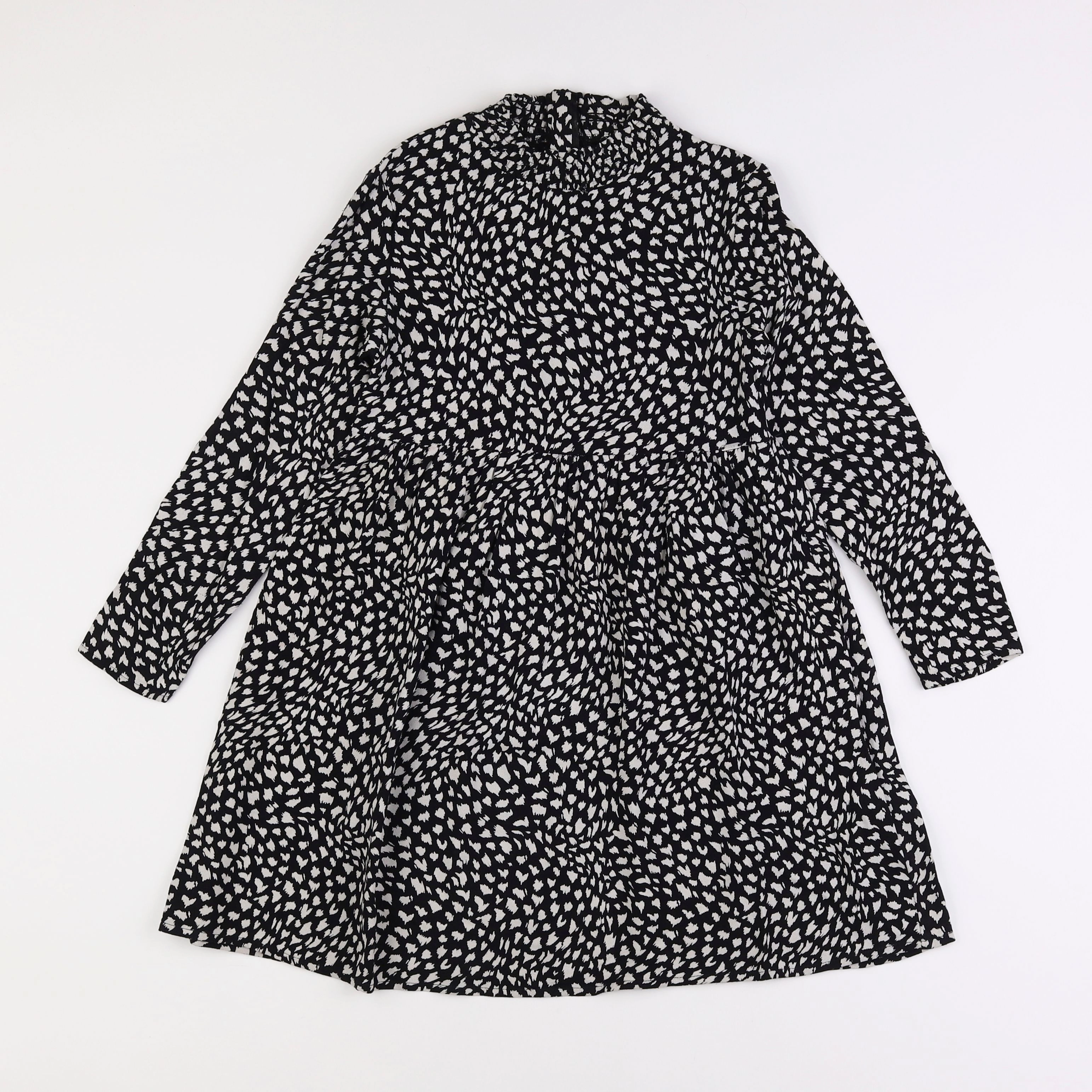 IKKS - robe blanc, noir - 8 ans