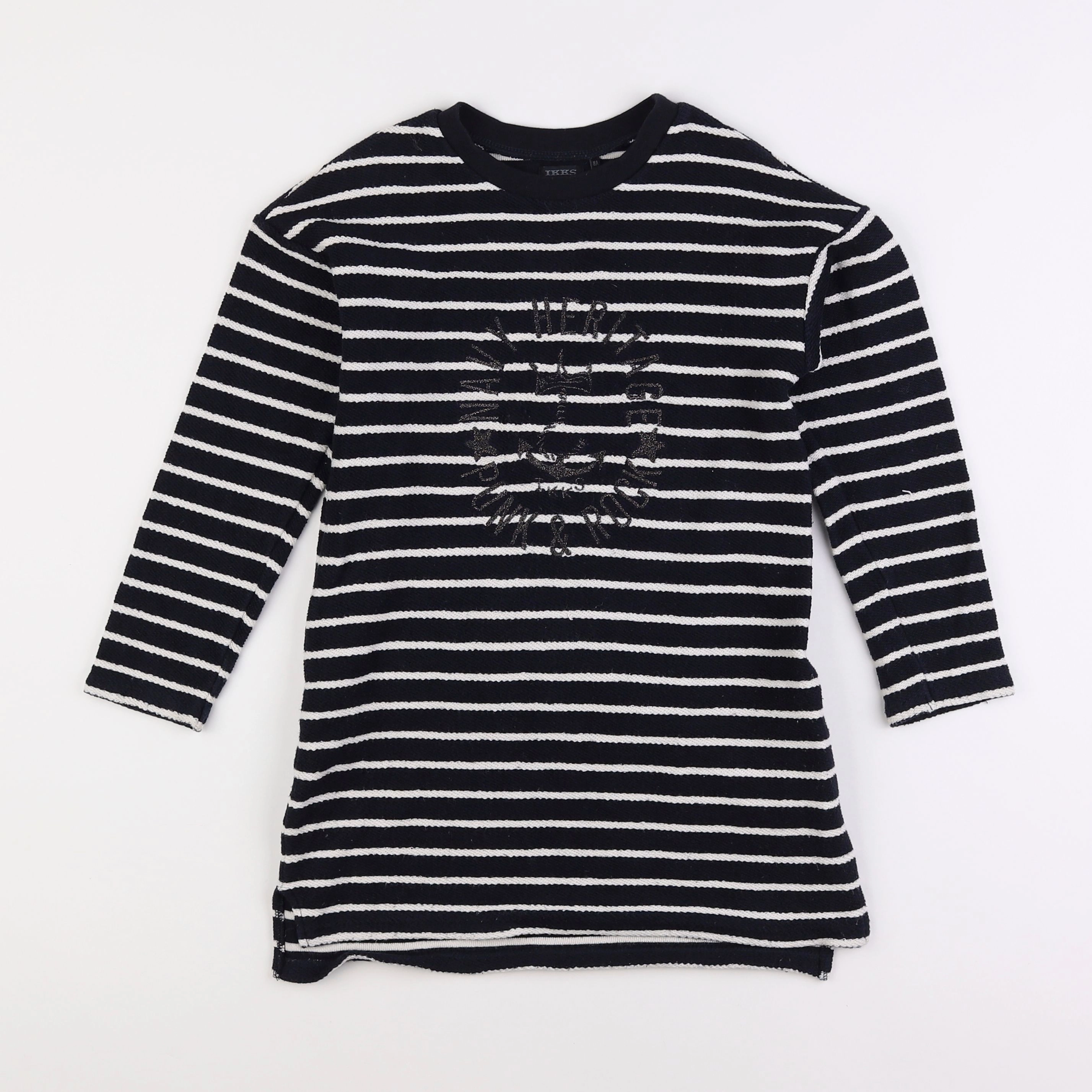 IKKS - robe blanc, bleu - 8 ans