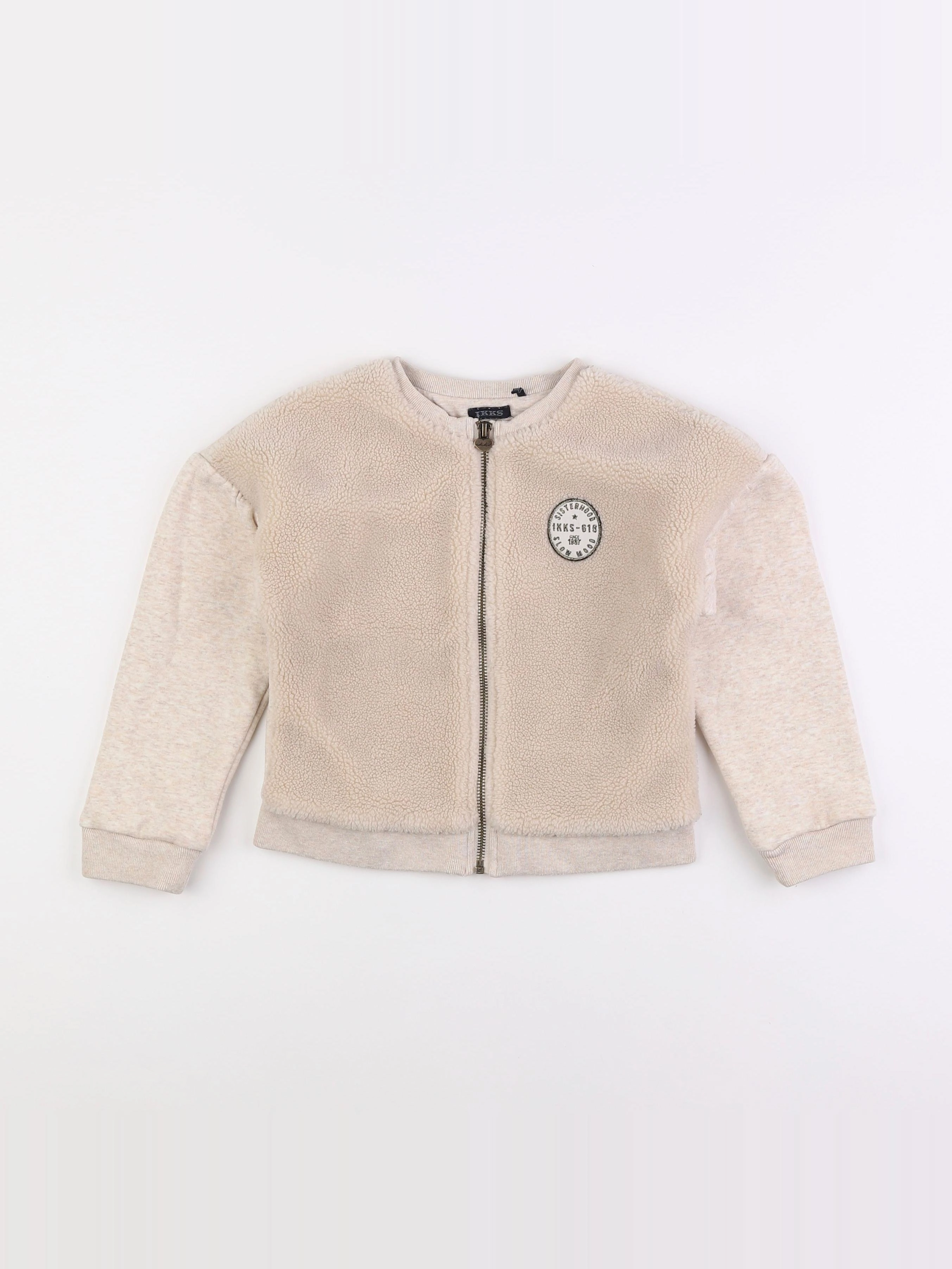 IKKS - sweat beige - 8 ans