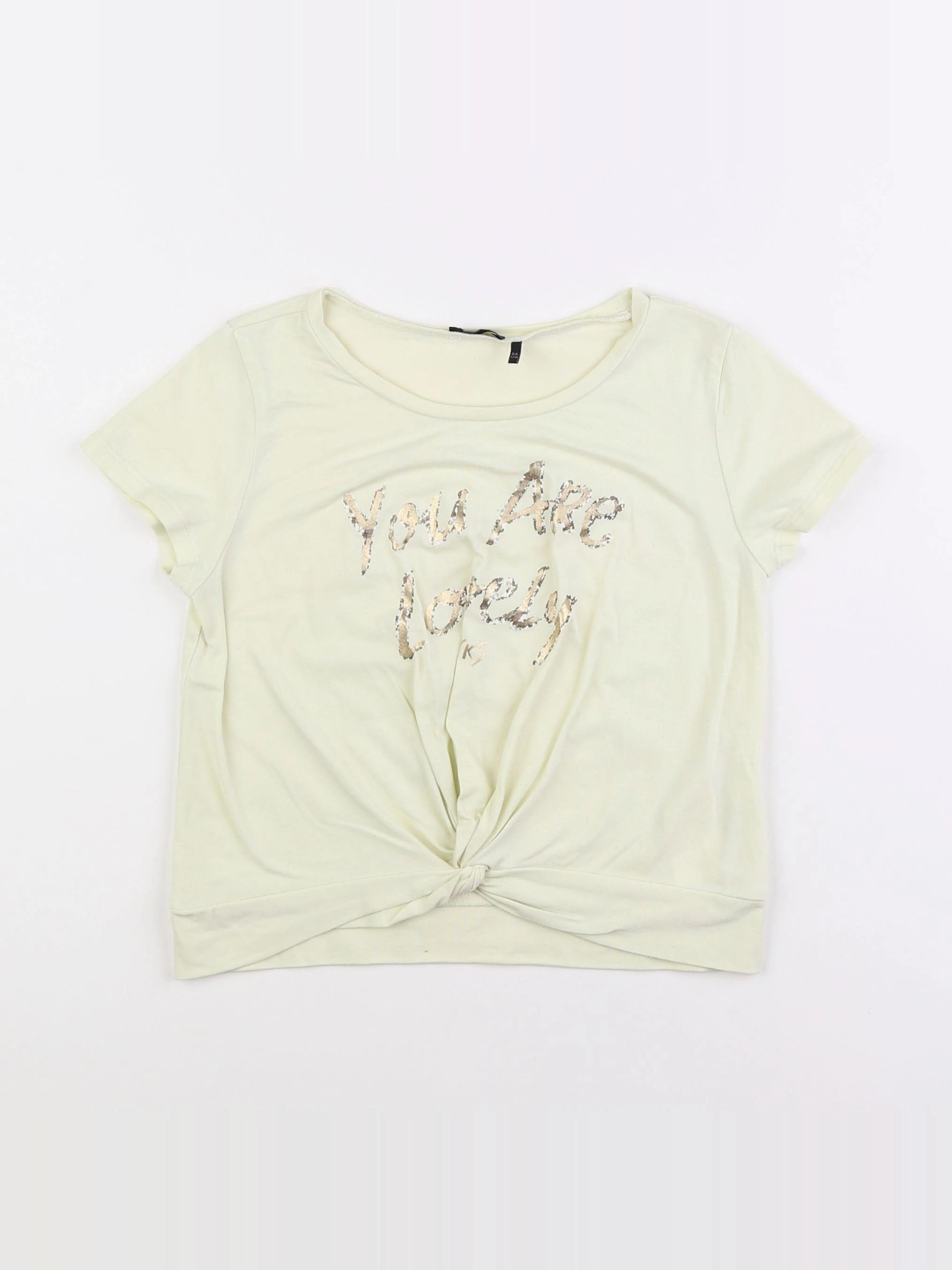 IKKS - tee-shirt jaune - 8 ans