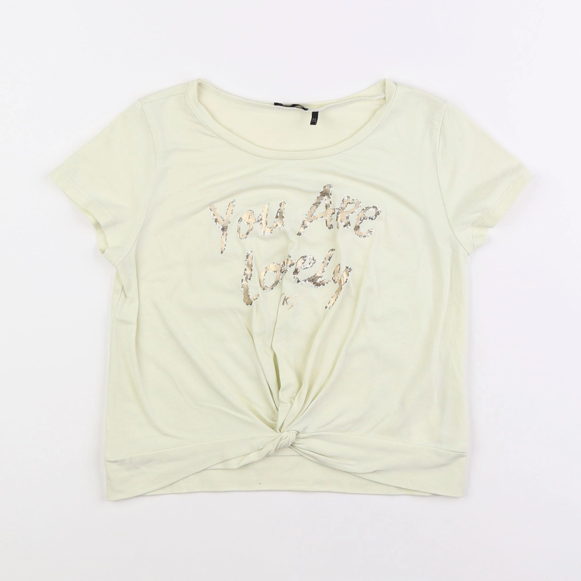 IKKS - tee-shirt jaune - 8 ans