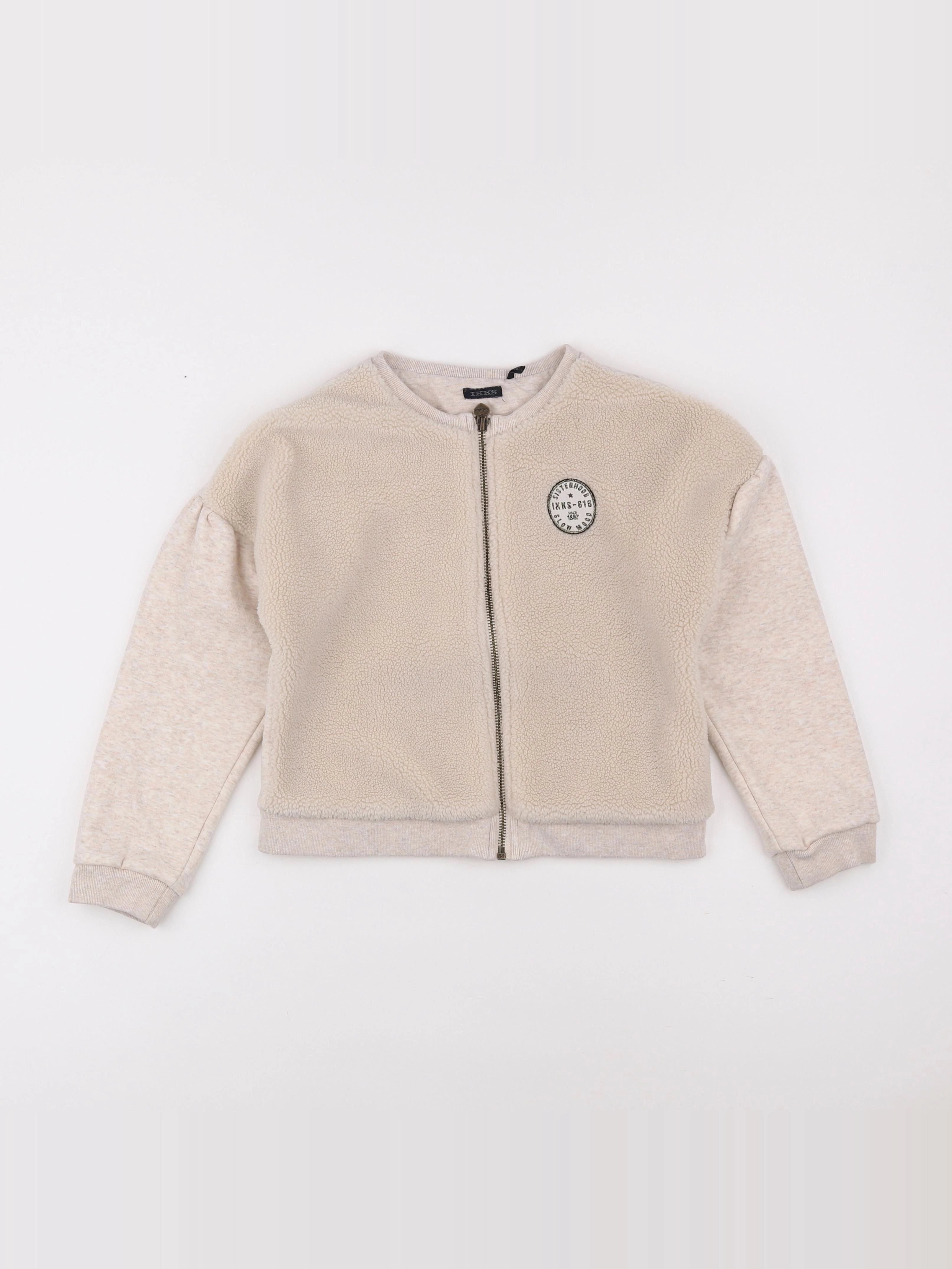 IKKS - sweat beige - 10 ans
