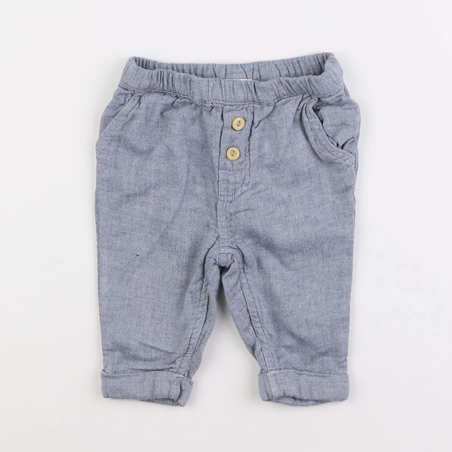 H&M - pantalon bleu - 1/3 mois