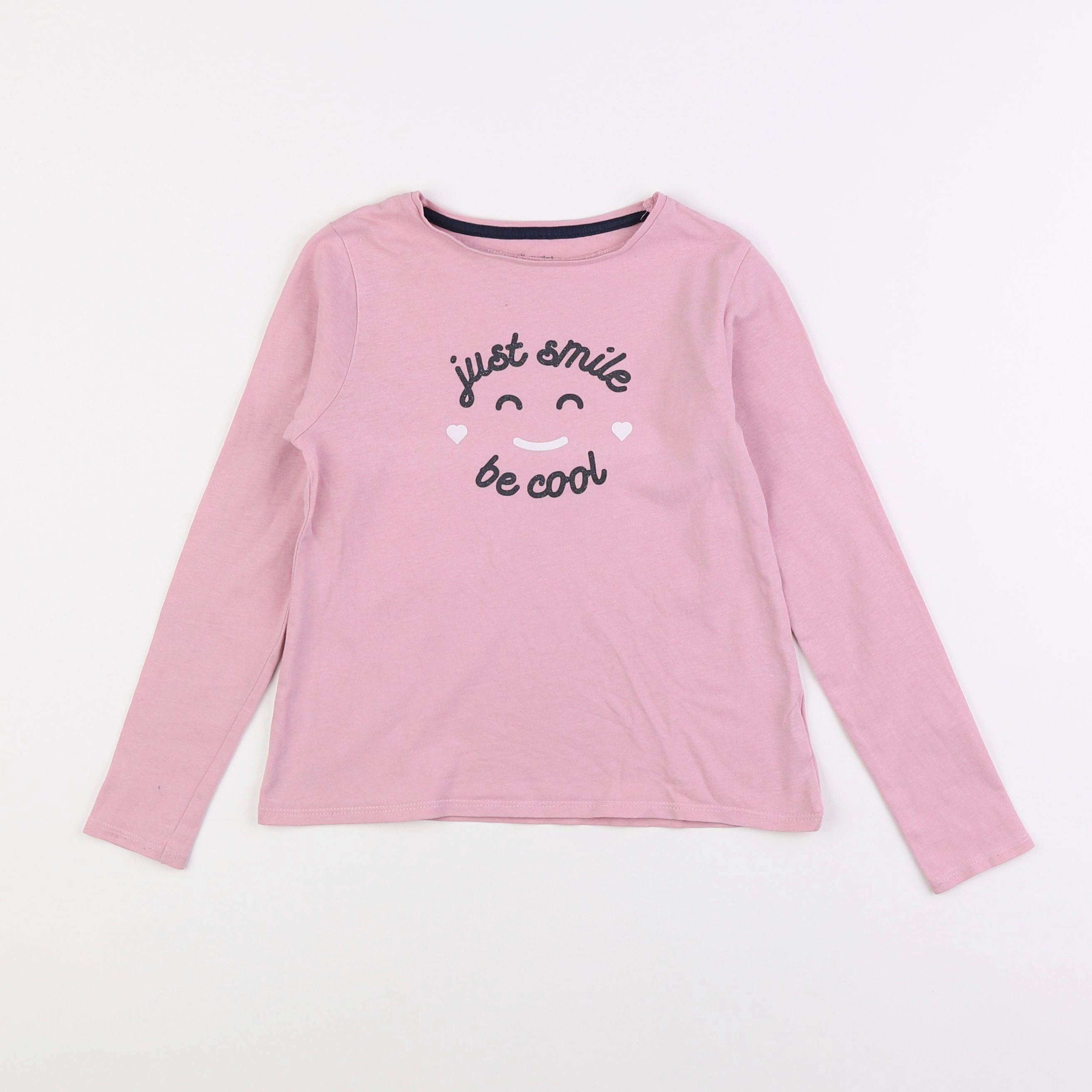 Vertbaudet - tee-shirt rose - 8 ans