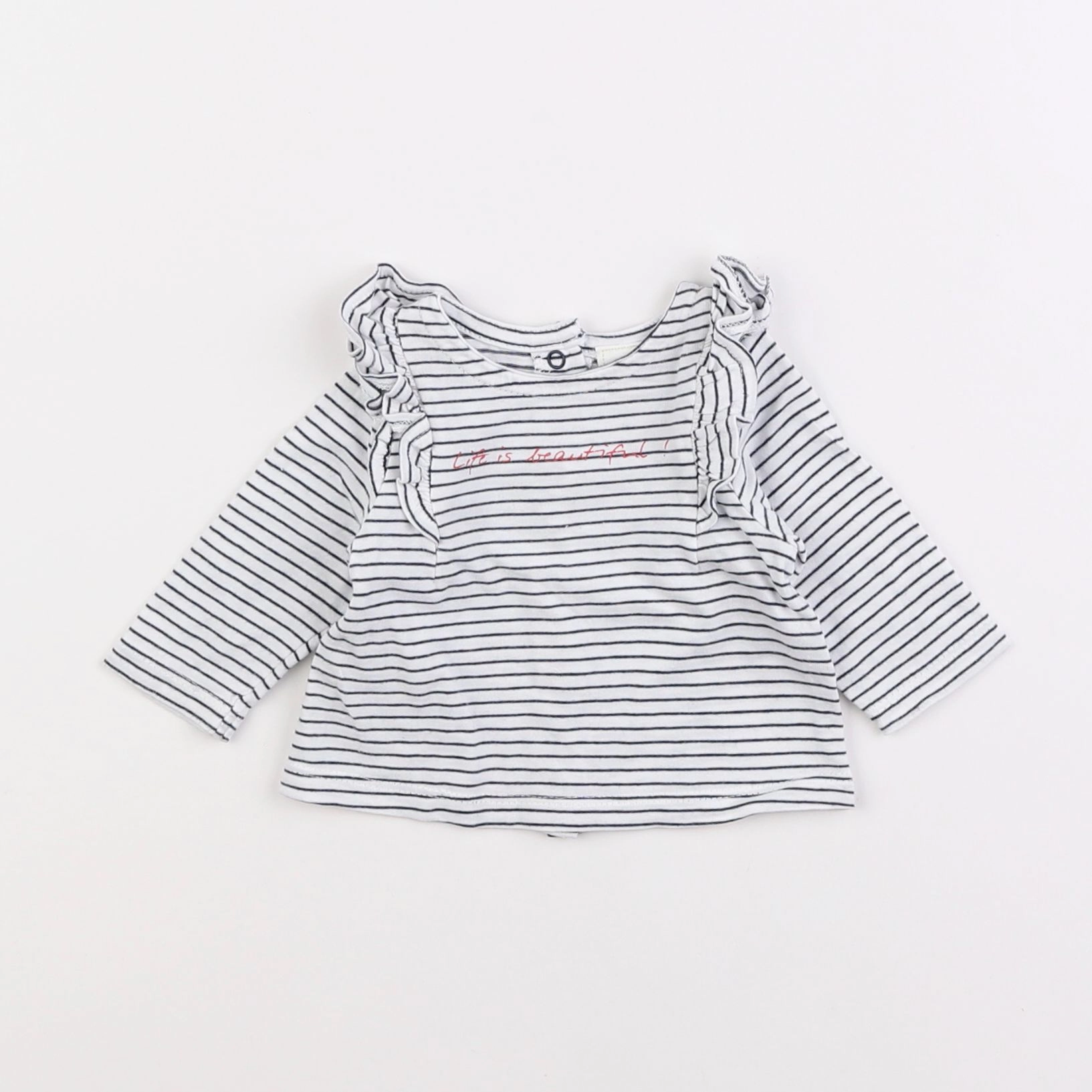 Tape à l'oeil - tee-shirt blanc - 1 mois