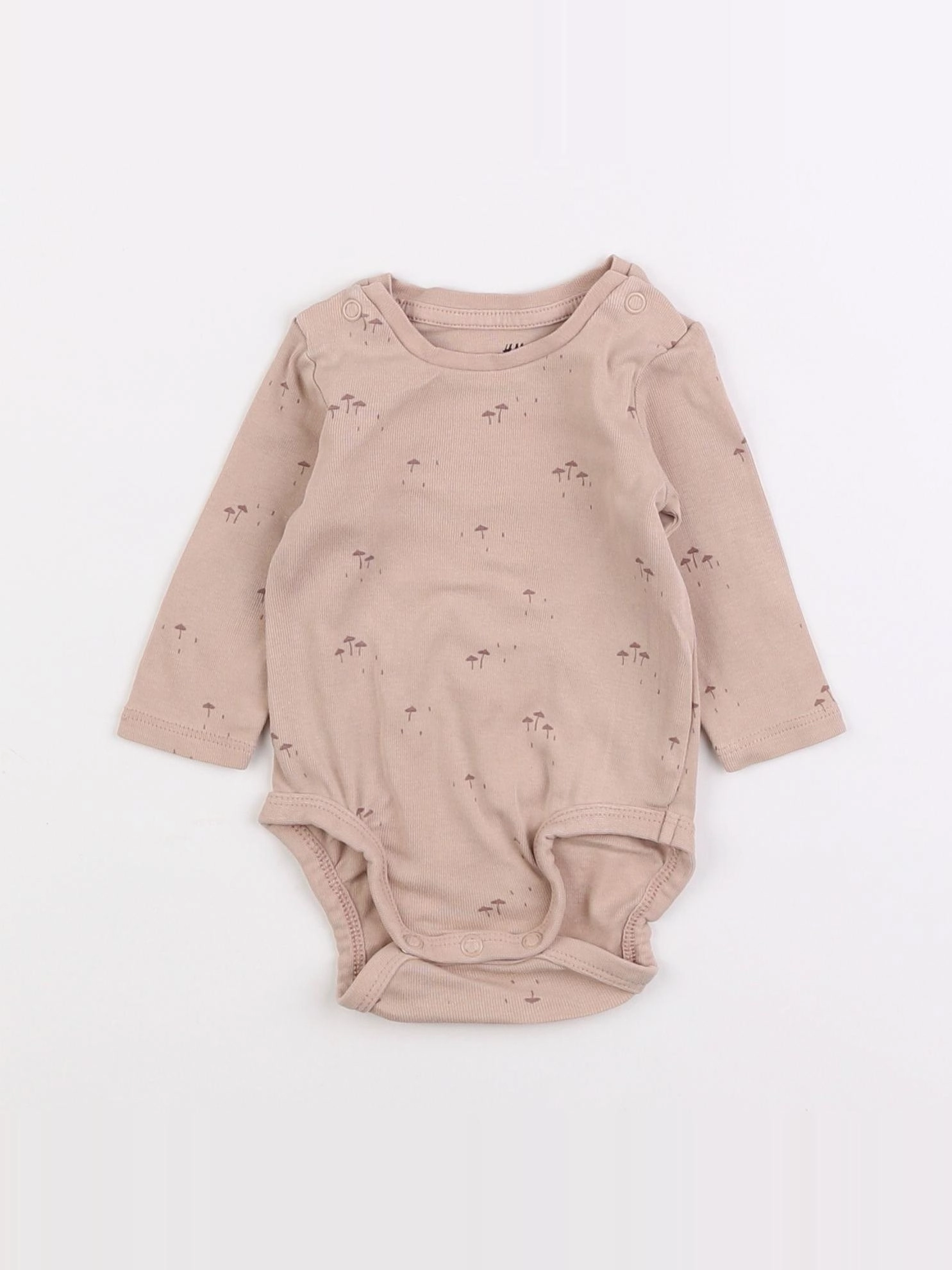 H&M - body marron - 1/3 mois