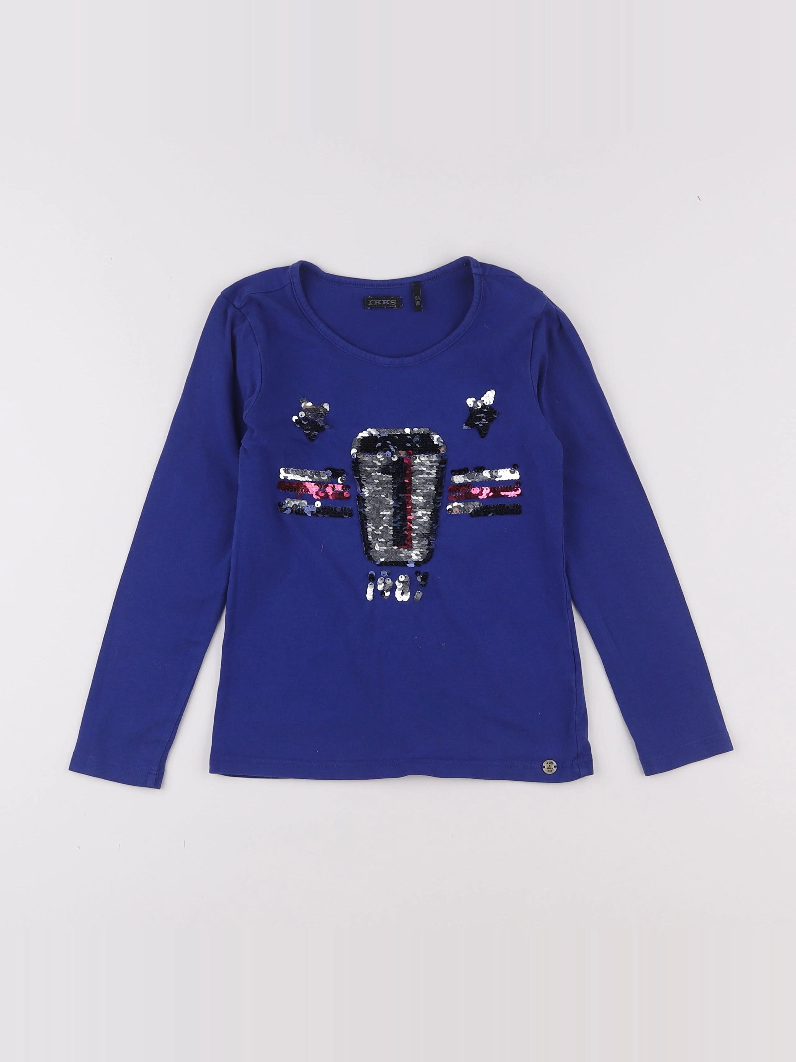 IKKS - tee-shirt bleu - 6 ans