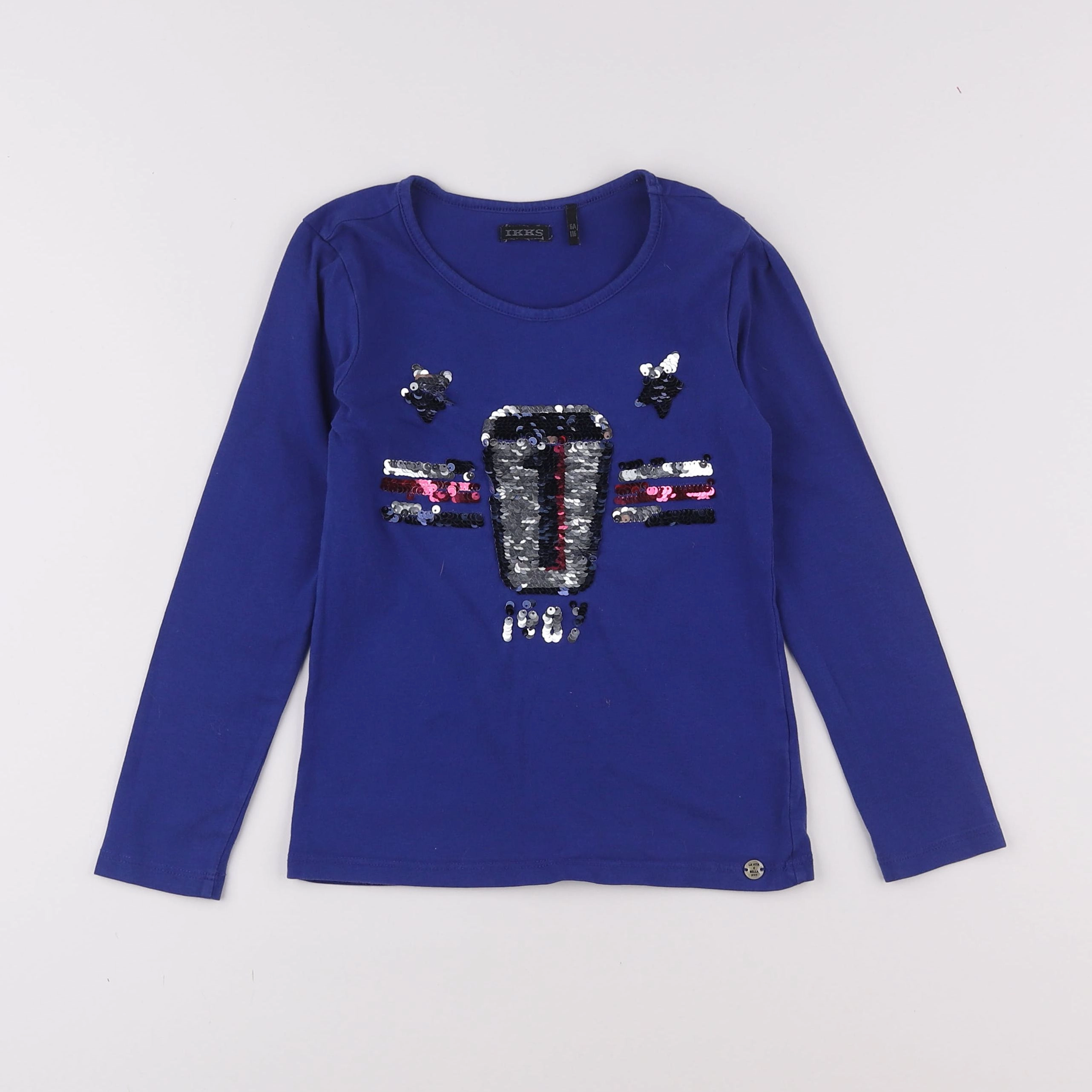 IKKS - tee-shirt bleu - 6 ans