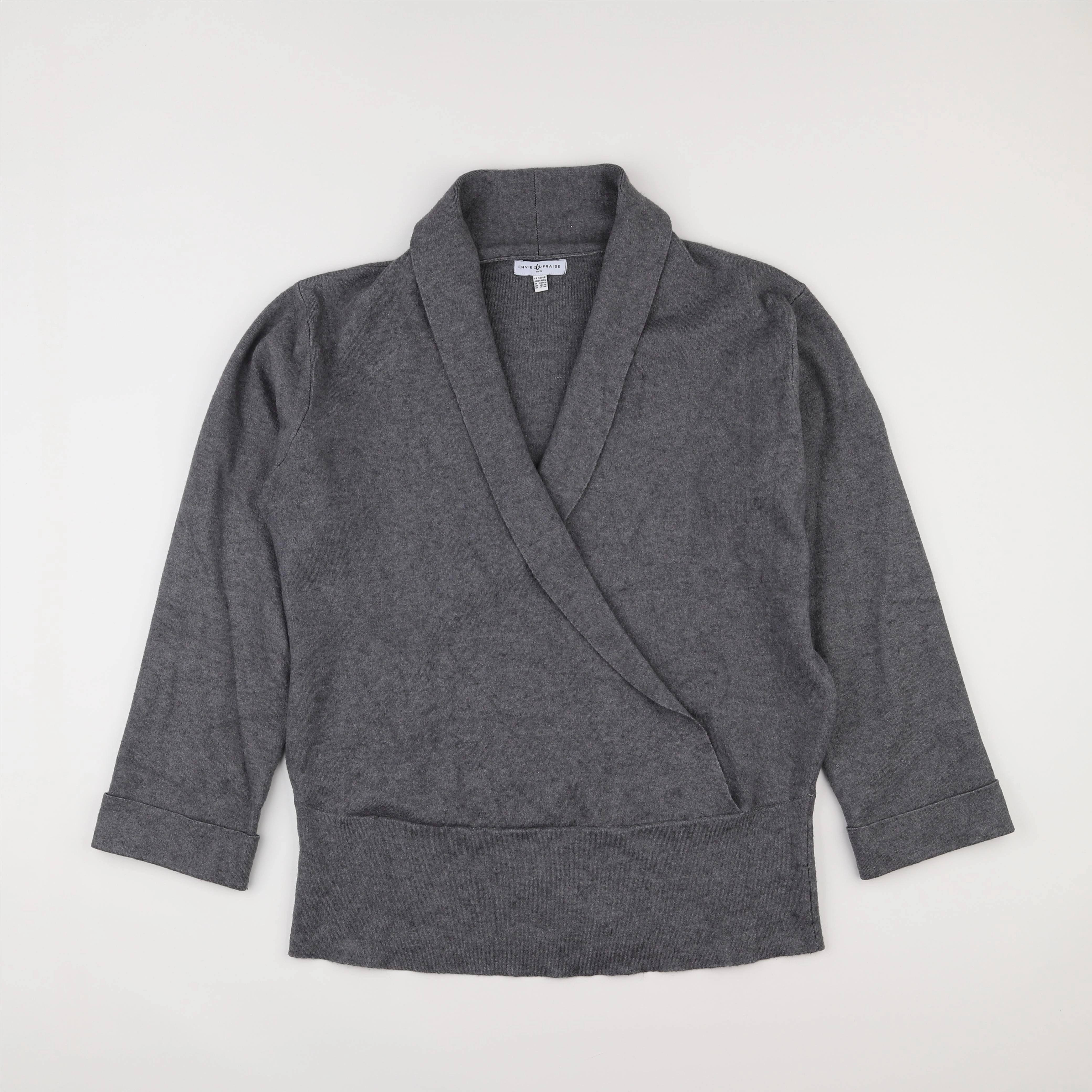 Envie de fraise - pull allaitement gris - 46 à 48