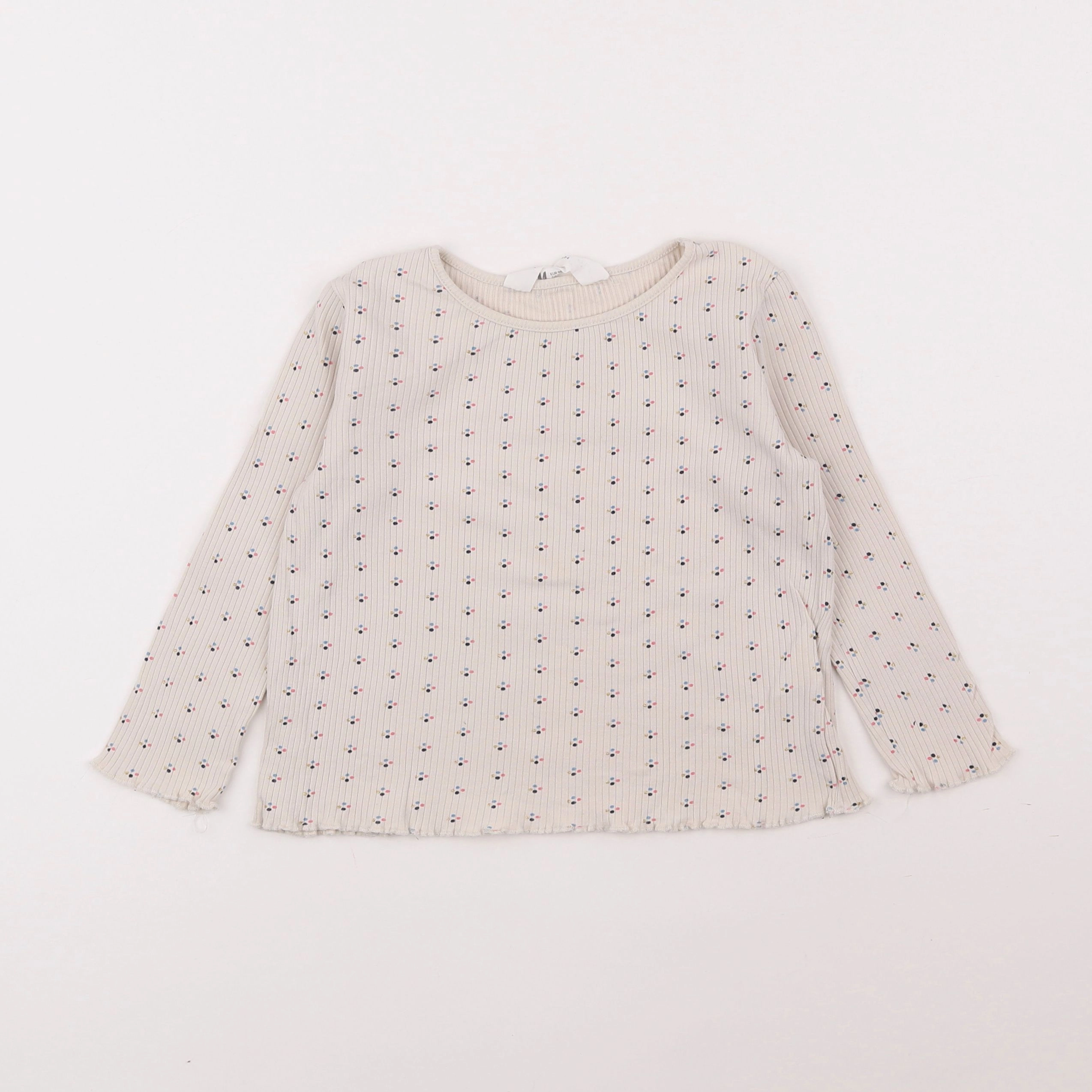 H&M - tee-shirt beige - 2/4 ans