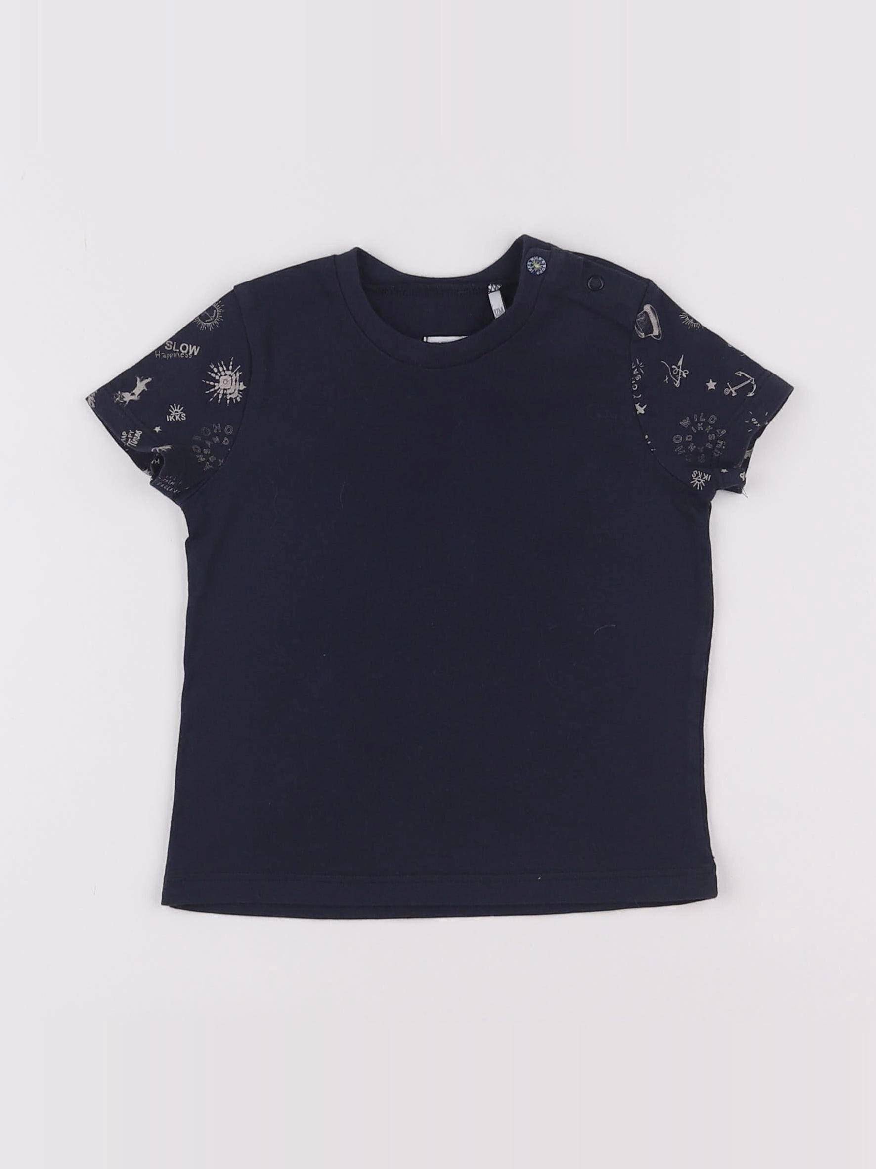 IKKS - tee-shirt bleu - 12 mois