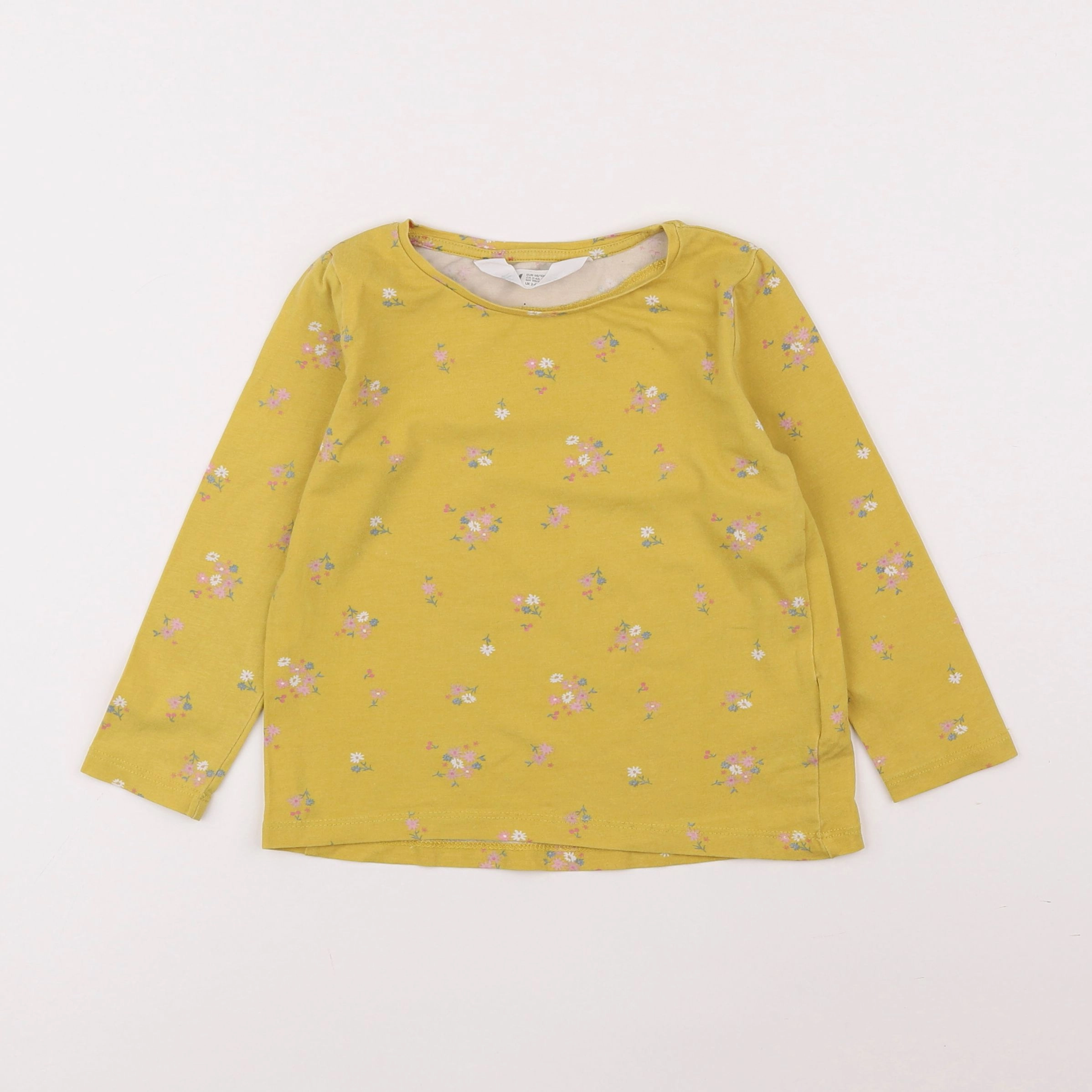 H&M - tee-shirt jaune - 2/4 ans