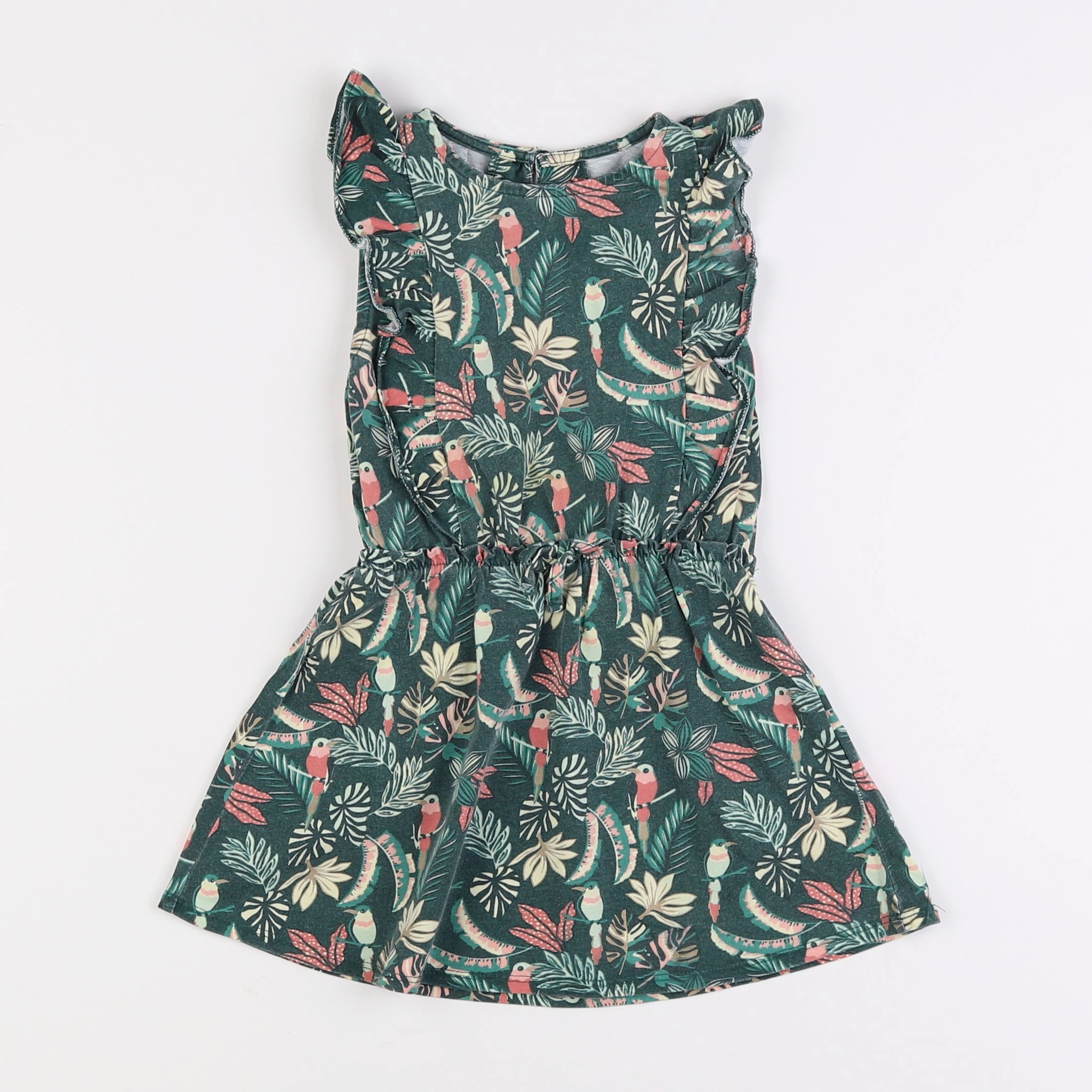 Vertbaudet - robe vert - 3 ans
