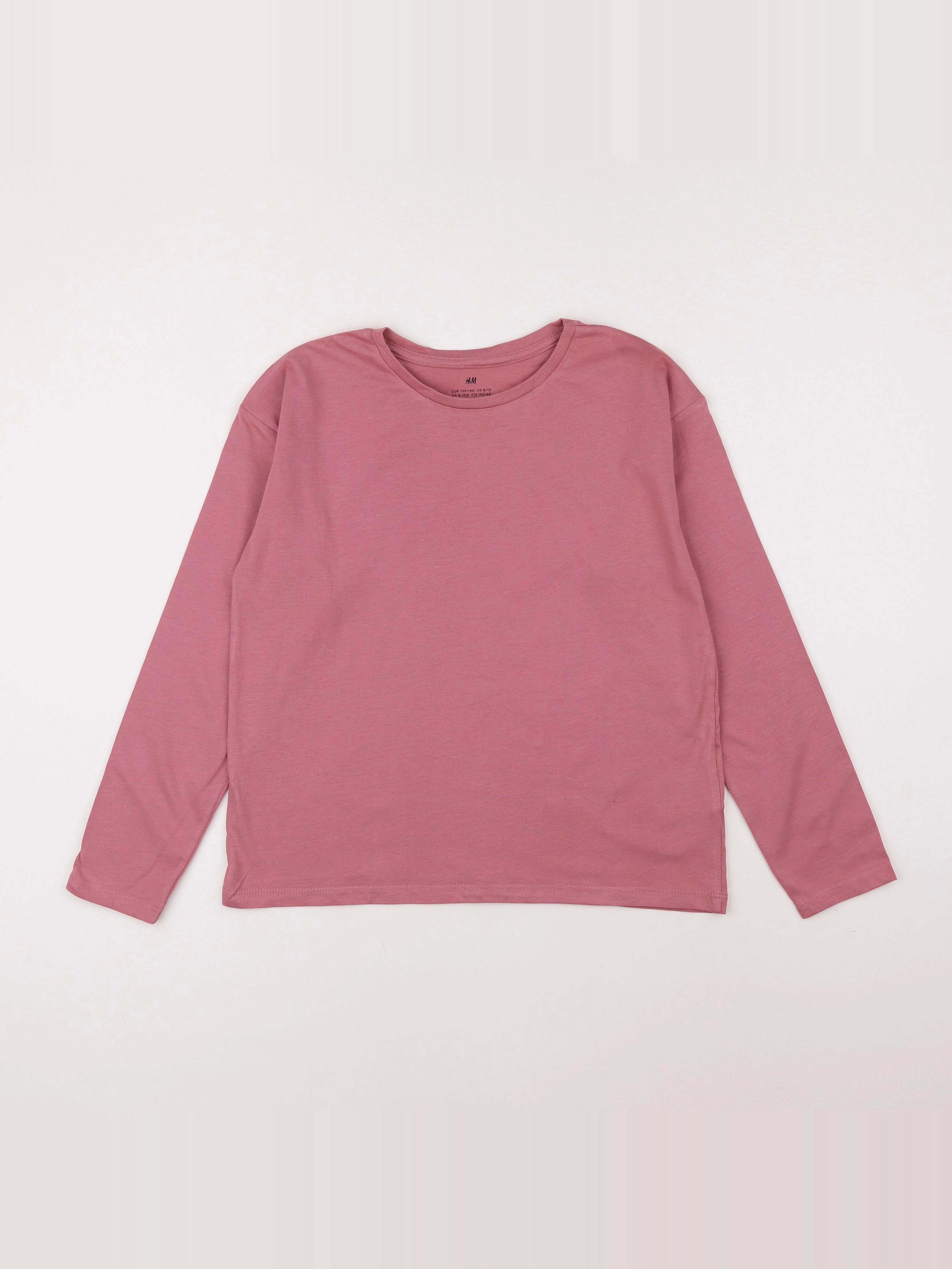 H&M - tee-shirt rose - 10 ans