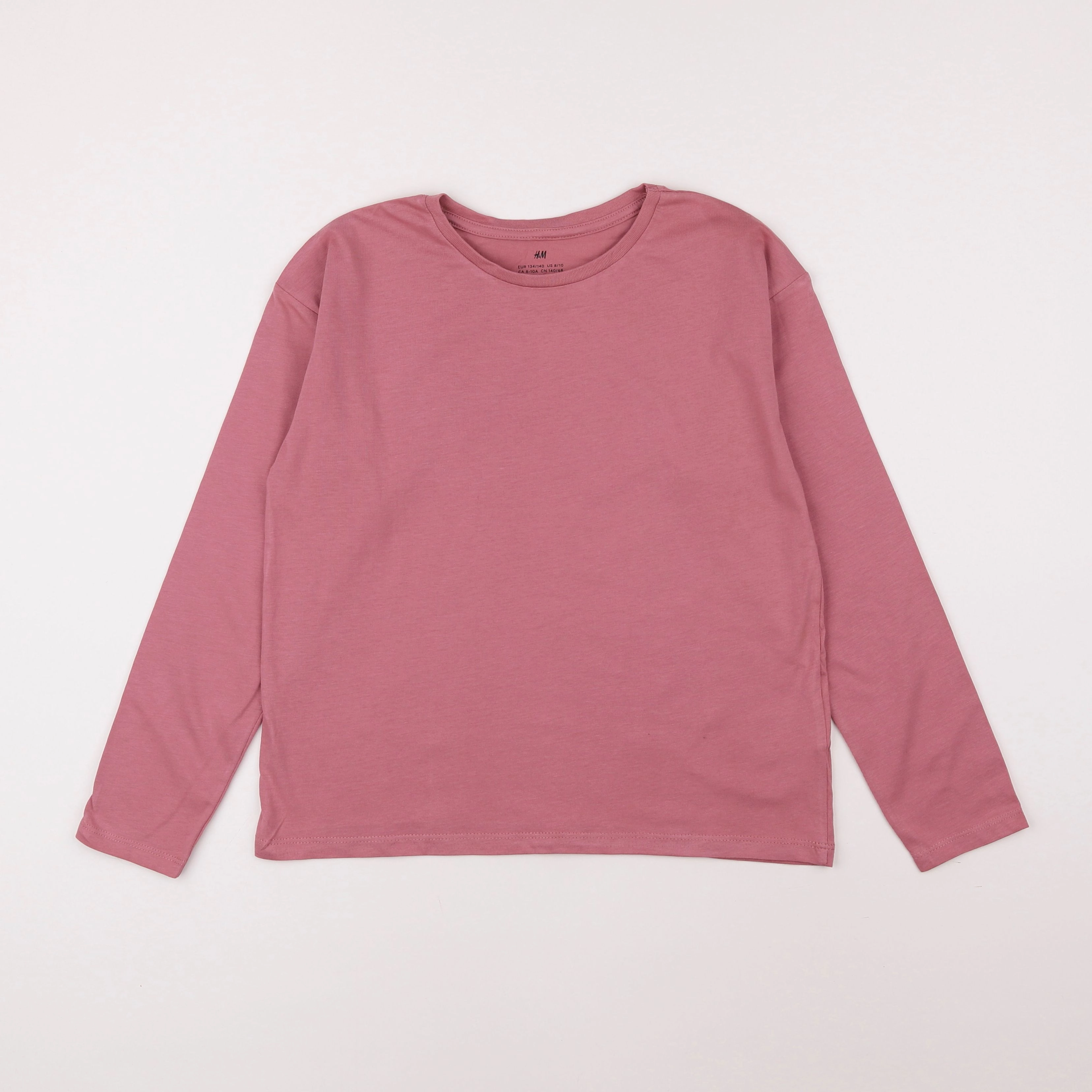 H&M - tee-shirt rose - 10 ans