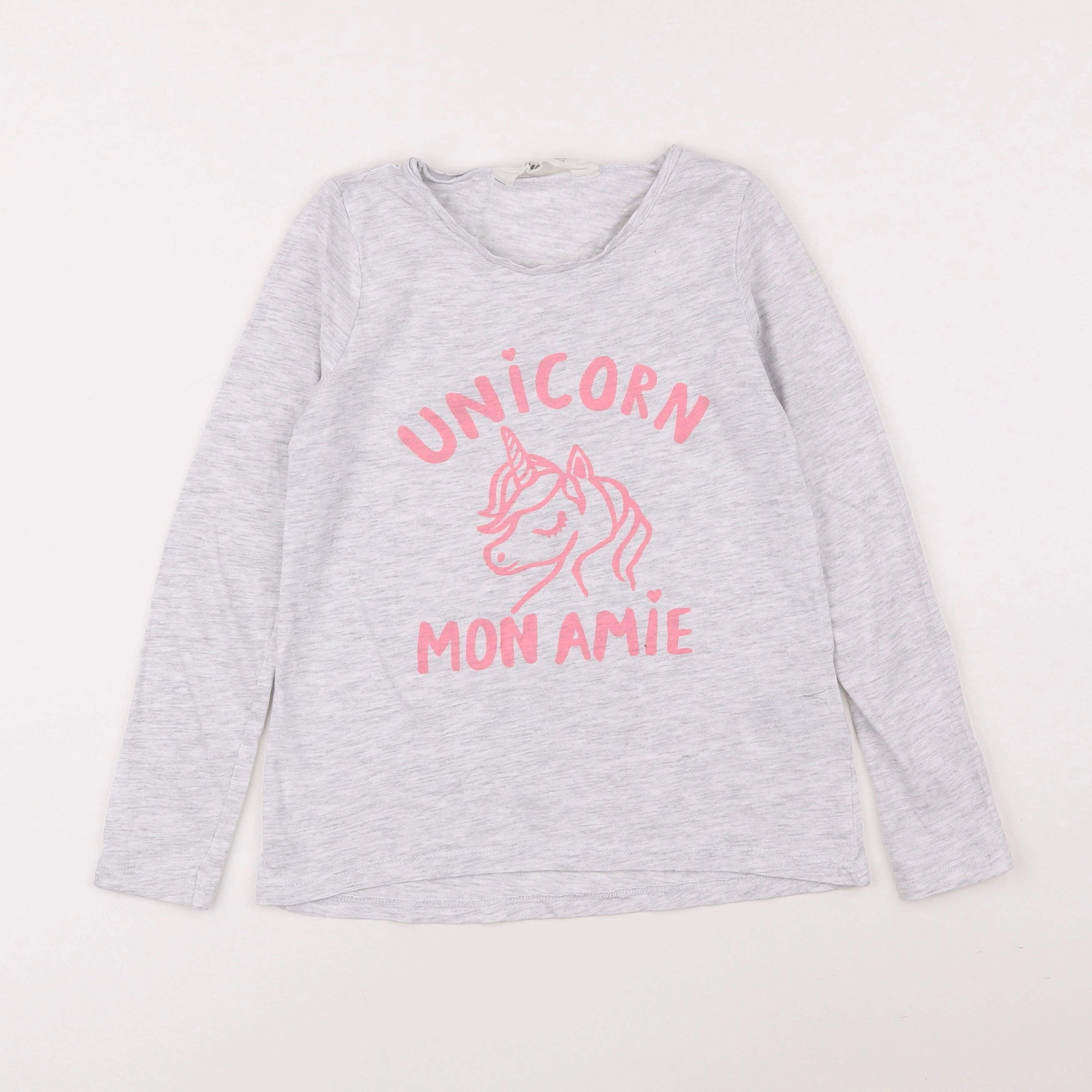H&M - tee-shirt gris - 6/8 ans
