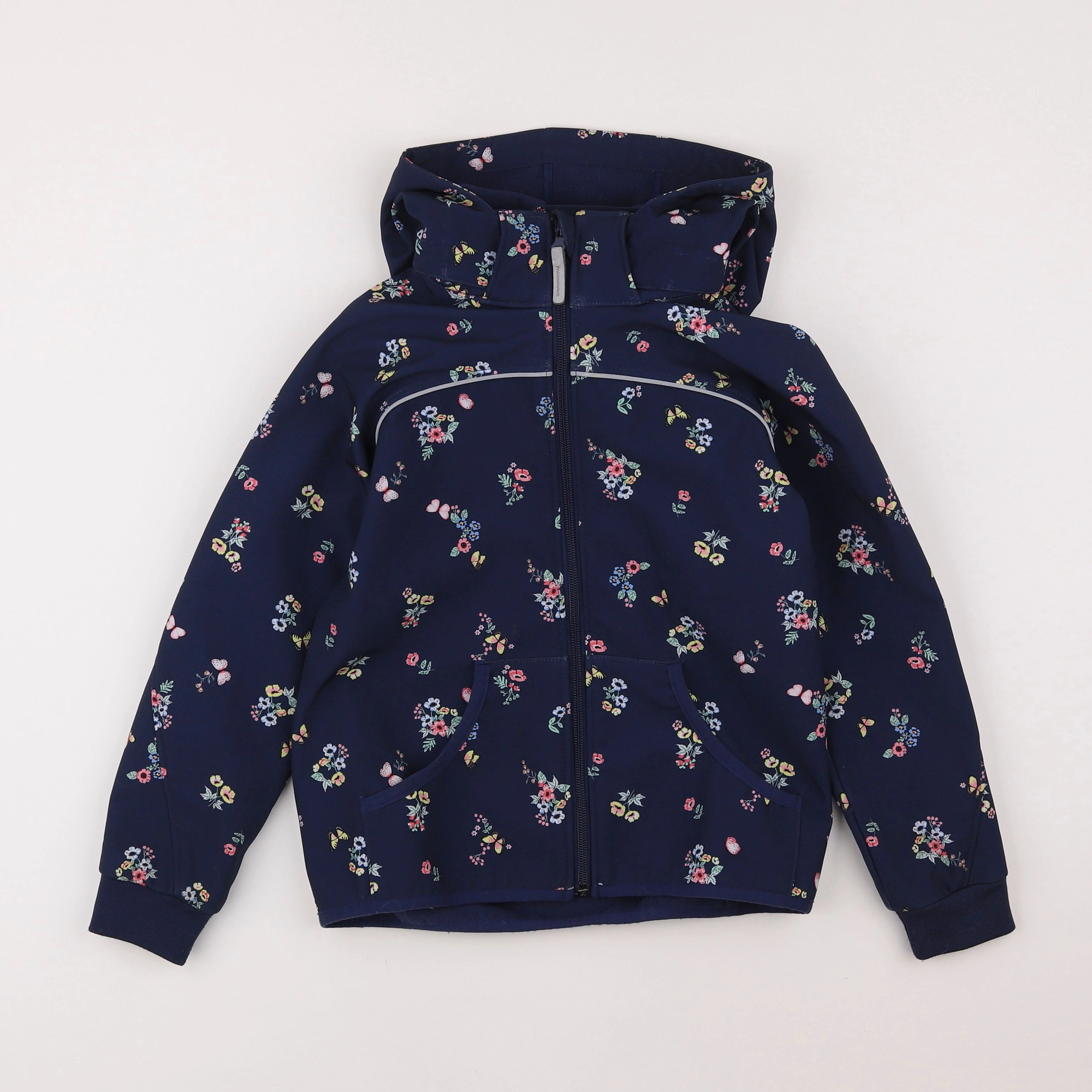 H&M - imperméable bleu - 7/8 ans