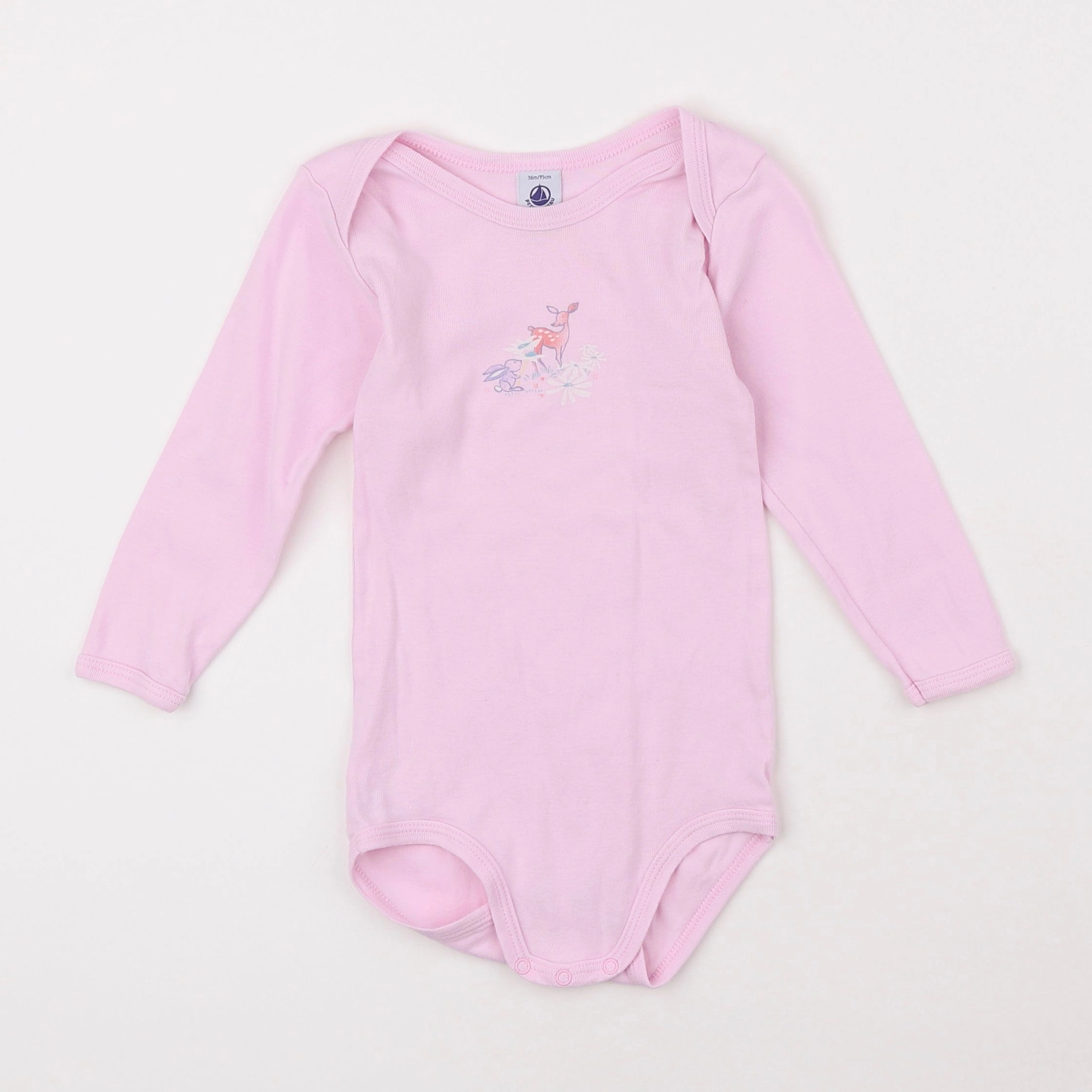 Petit Bateau - body rose - 3 ans