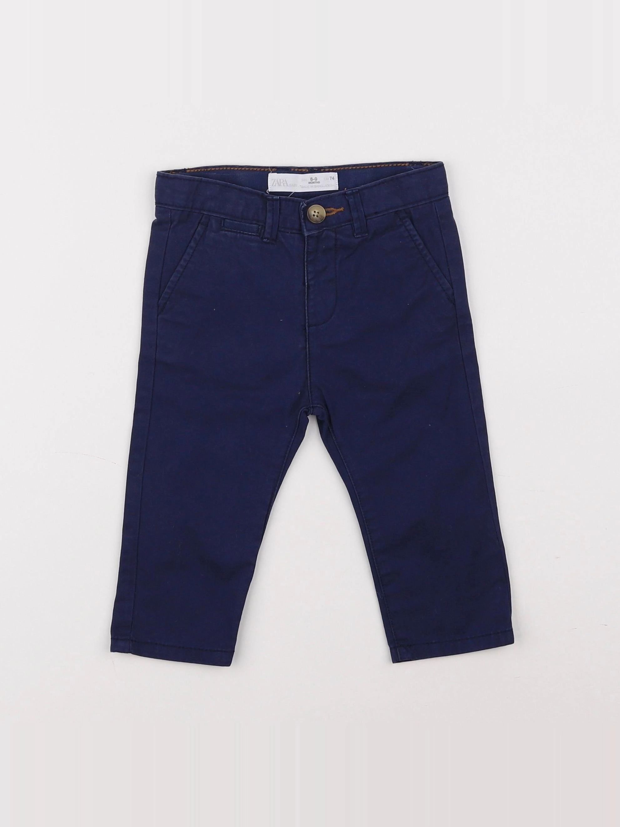 Zara - pantalon bleu - 6/9 mois