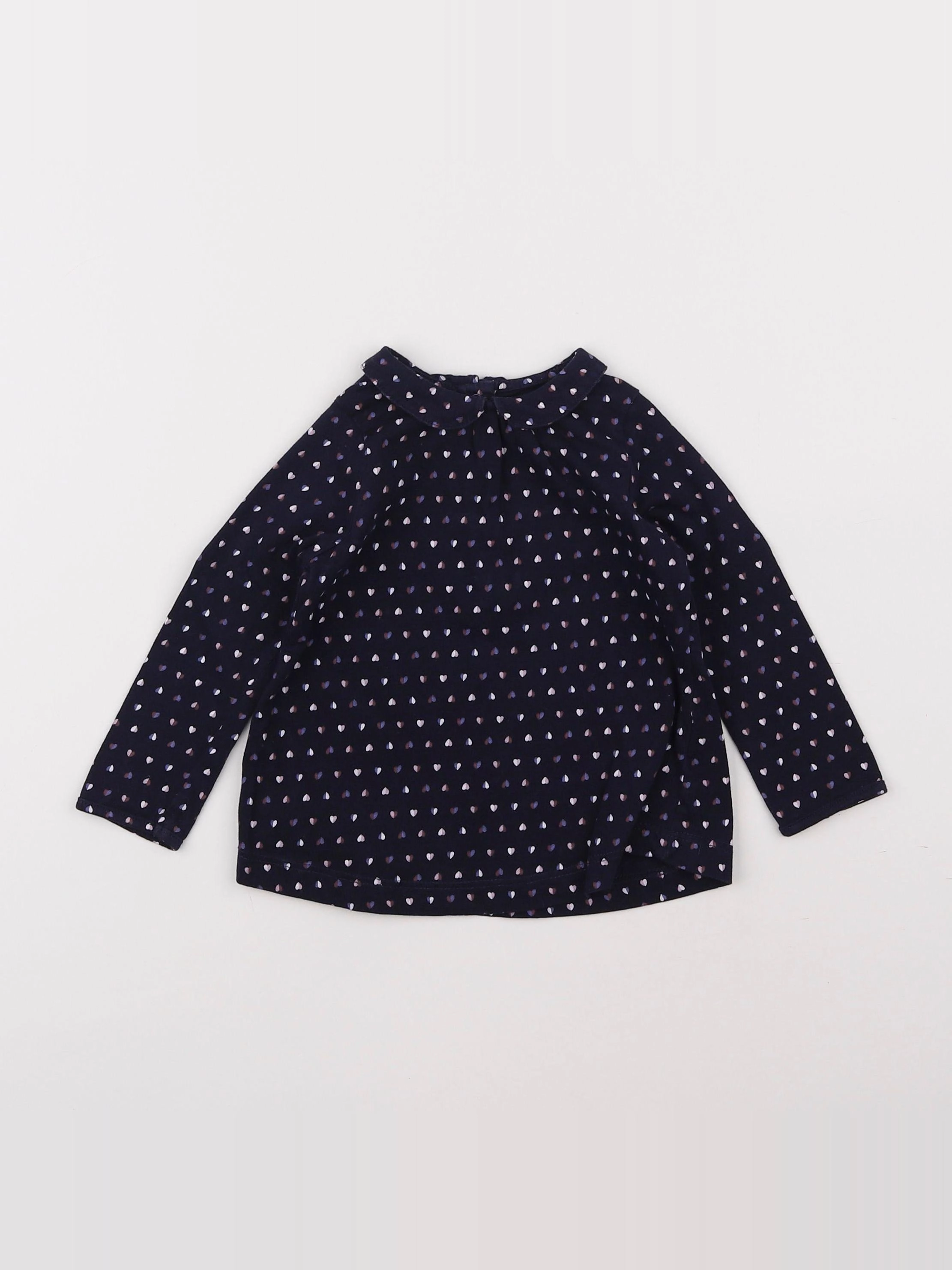 Boutchou - tee-shirt bleu - 12 mois