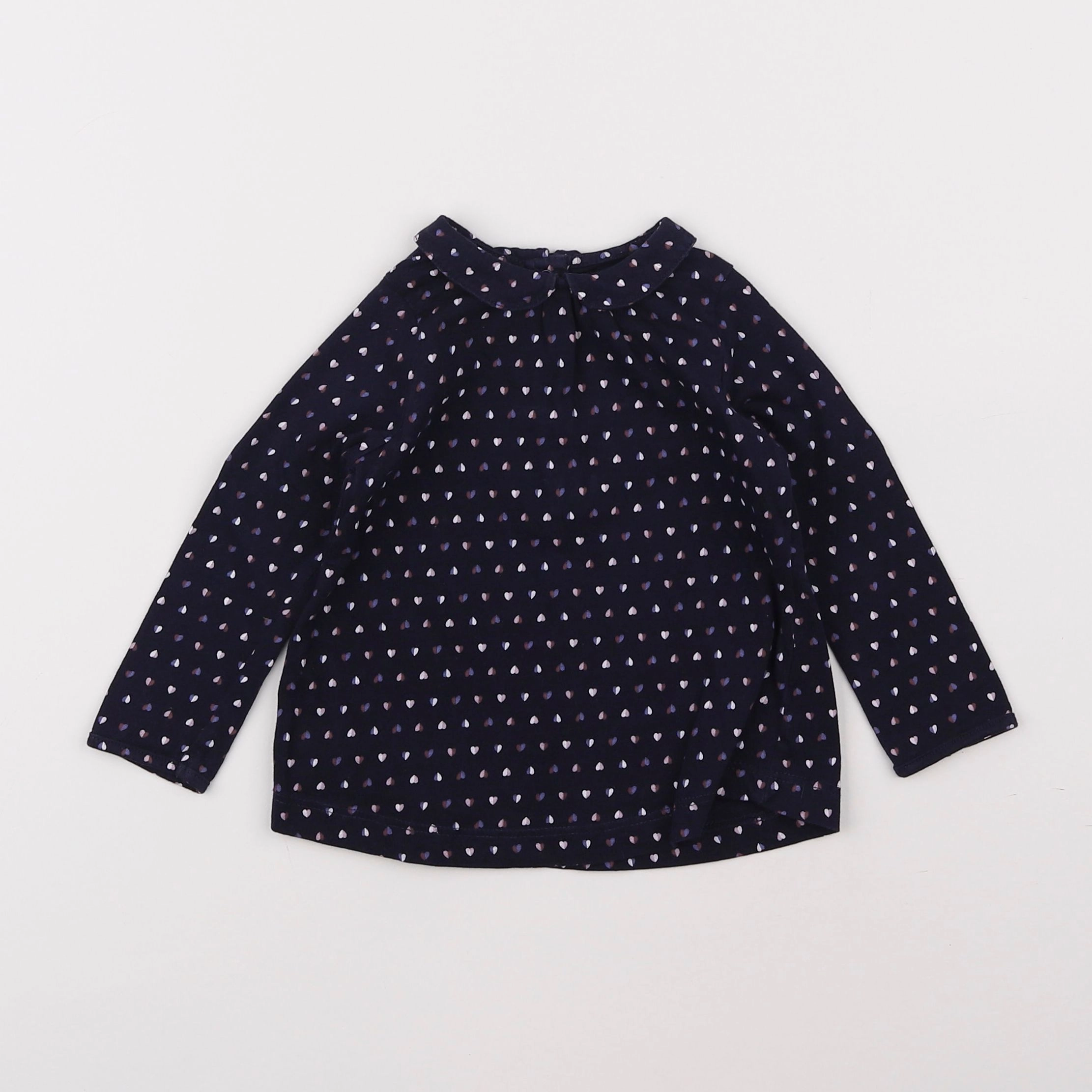 Boutchou - tee-shirt bleu - 12 mois